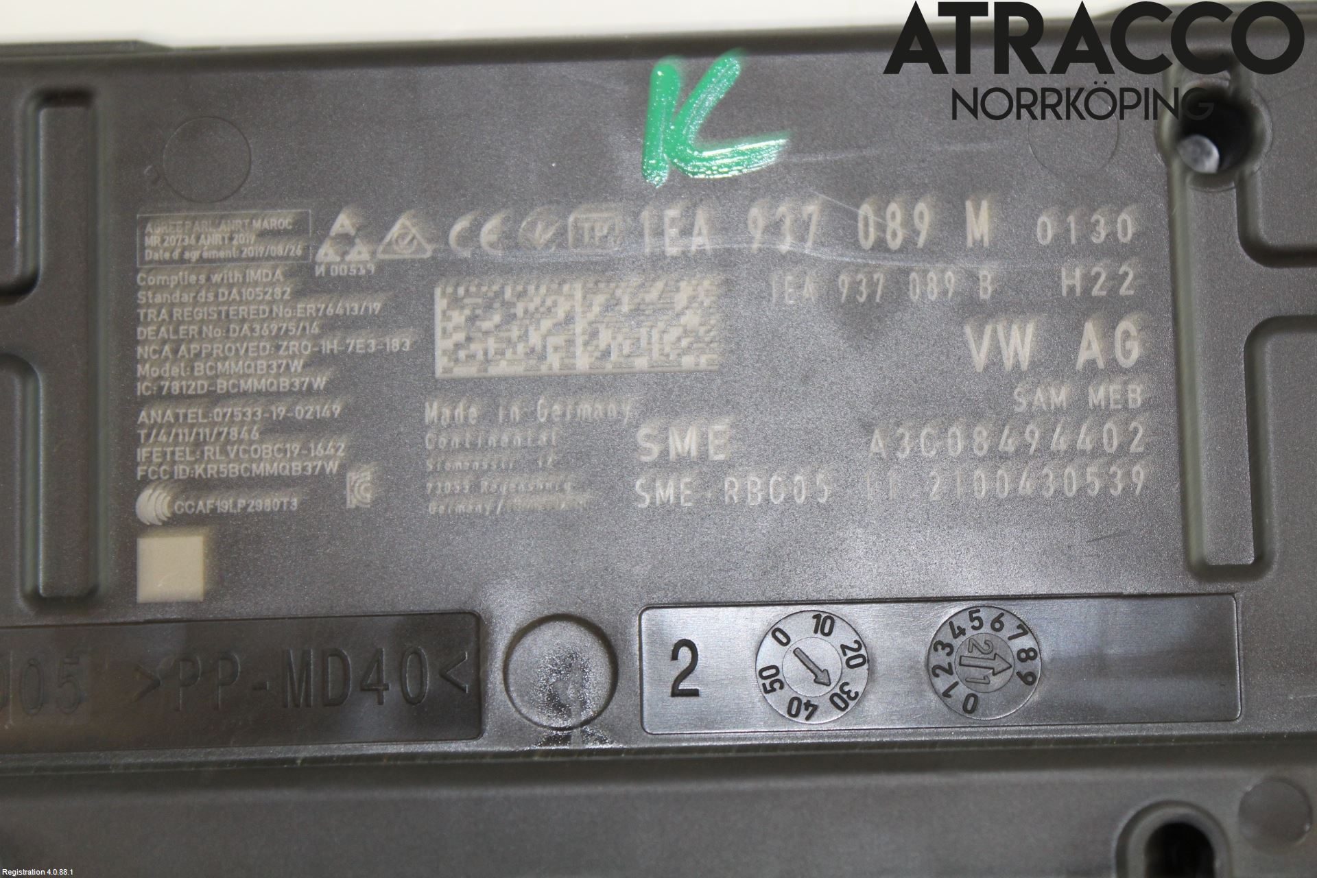 Volkswagen VW ID.4 21- Styreenhet Klima