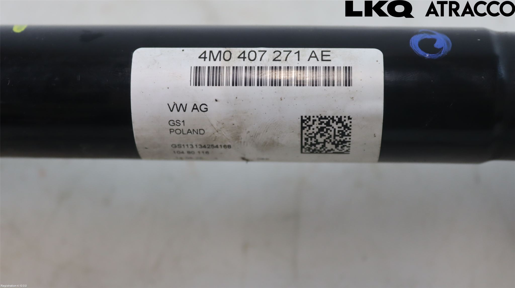 Volkswagen VW TOUAREG CR 18- Drivaksel Foran Kompl Venstre