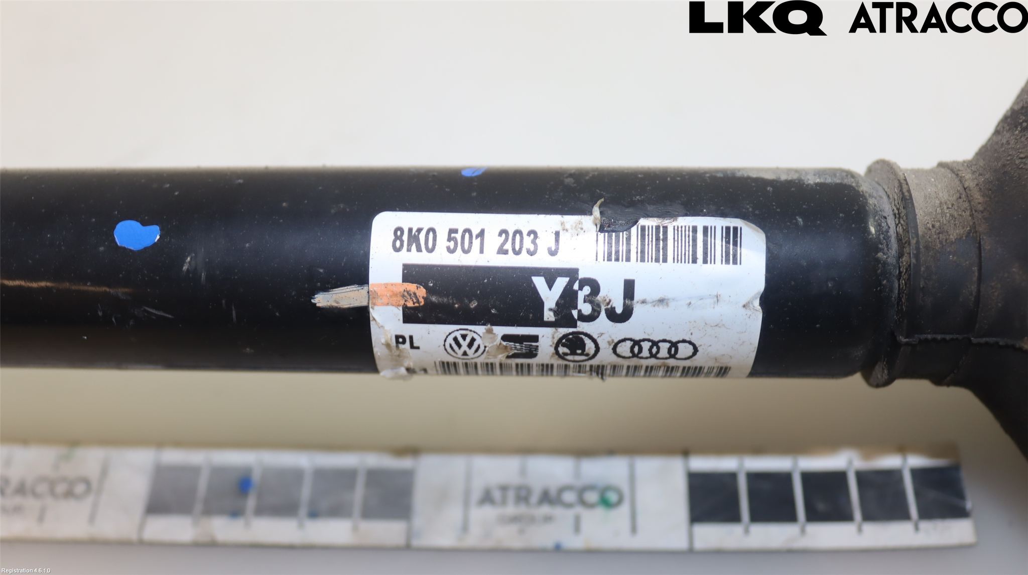 Audi A4 ALLROAD 09-16 Drivaksel Bak Kompl Venstre