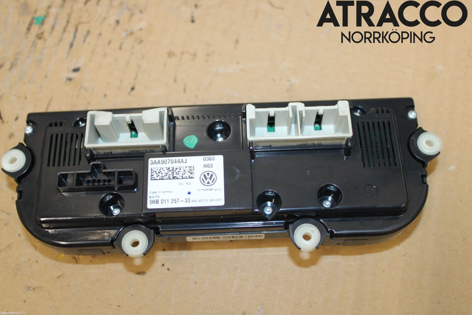 Volkswagen VW TOURAN 10-15 Varmeapparat Panel(Regulering)