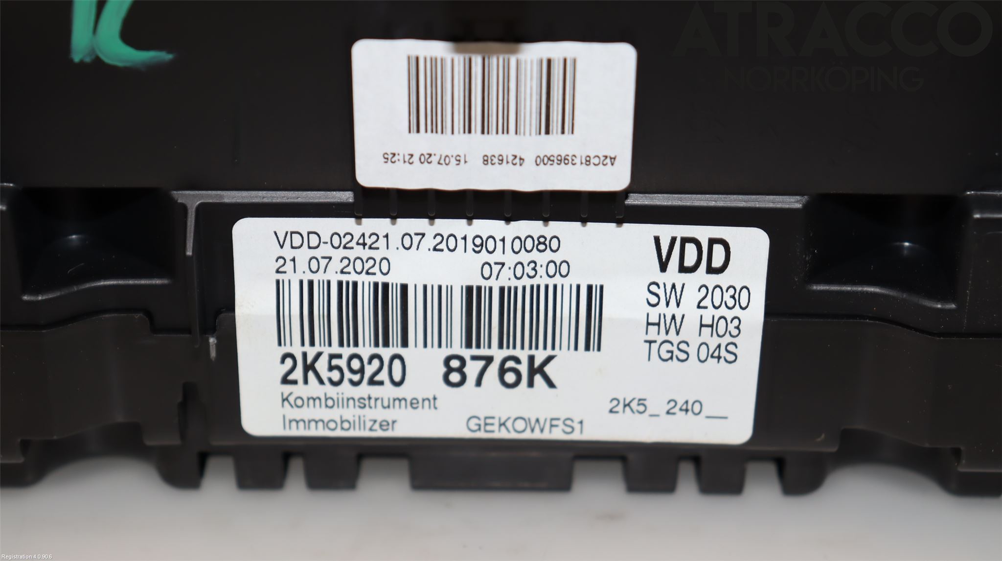 Volkswagen VW CADDY 16-20 Instr Kombinert