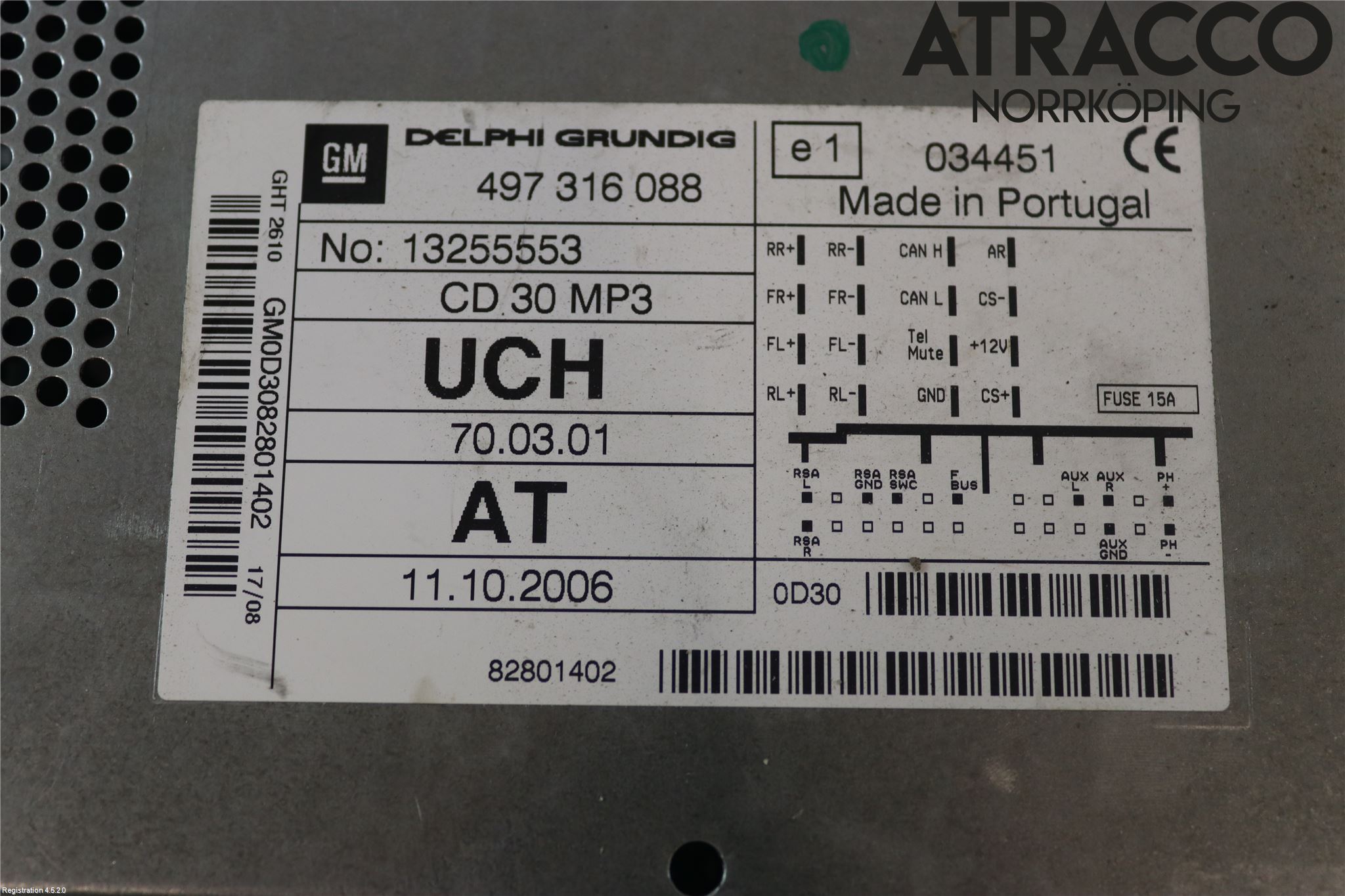 Opel ASTRA H 04-12 Stereo Radio Med Cd