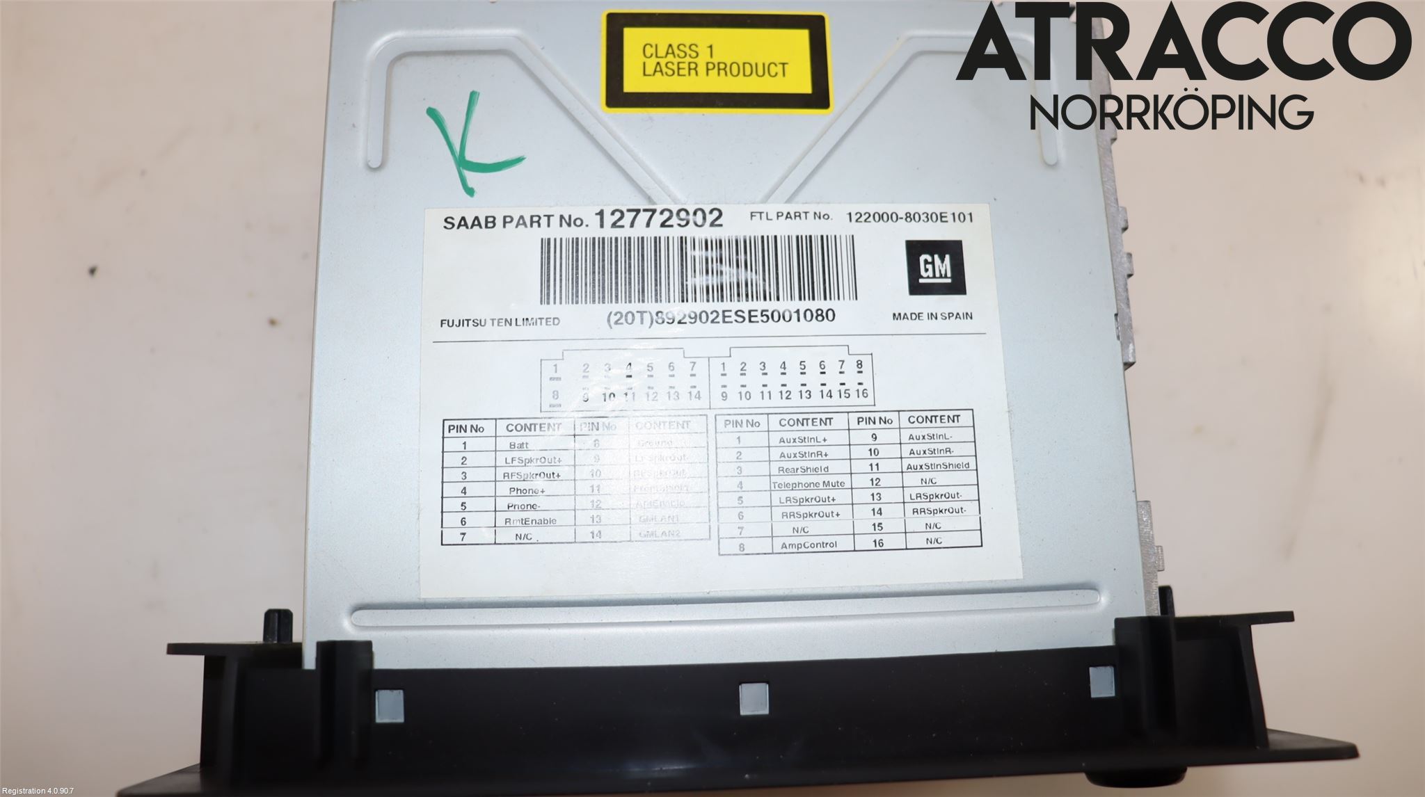 Saab 9-5     06-10 Stereo Radio Med Cd