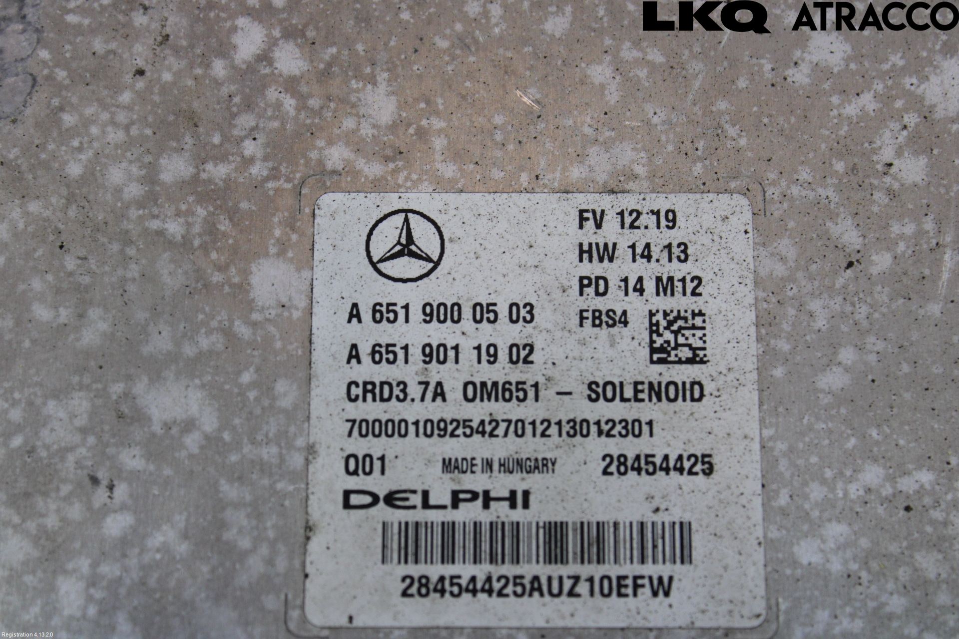 Mercedes-Benz MB E-KLASS (W212) 09-16 Styreenhet Dieselpumpe