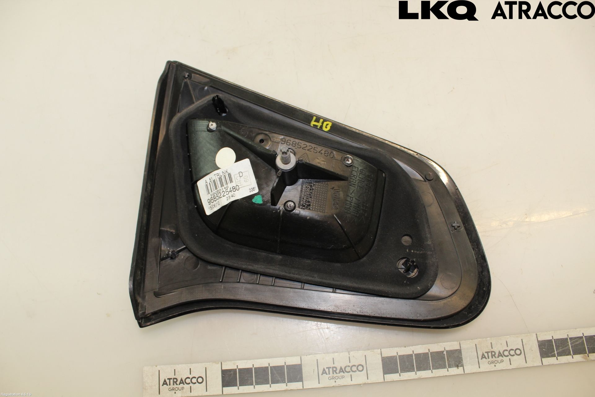 Citroen C3 10-17 Baklykt Høyre  På Luke(Indre)