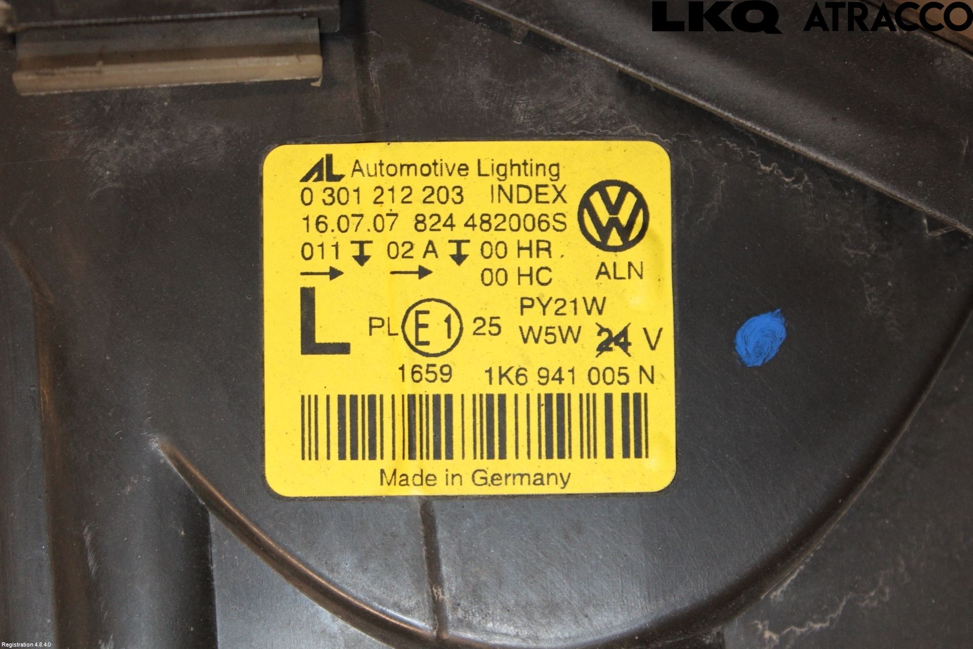 Volkswagen VW GOLF V 04-09 Frontlykt Venstre
