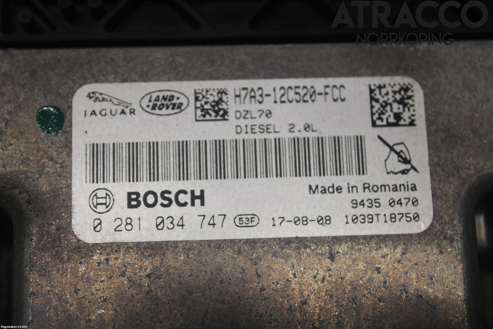 Jaguar XF (X260) 16-24 Styreenhet Dieselpumpe