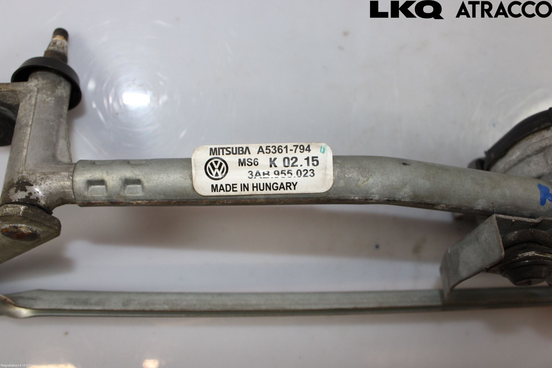 Volkswagen VW PASSAT 11-14 Viskeroverføring Frontrute