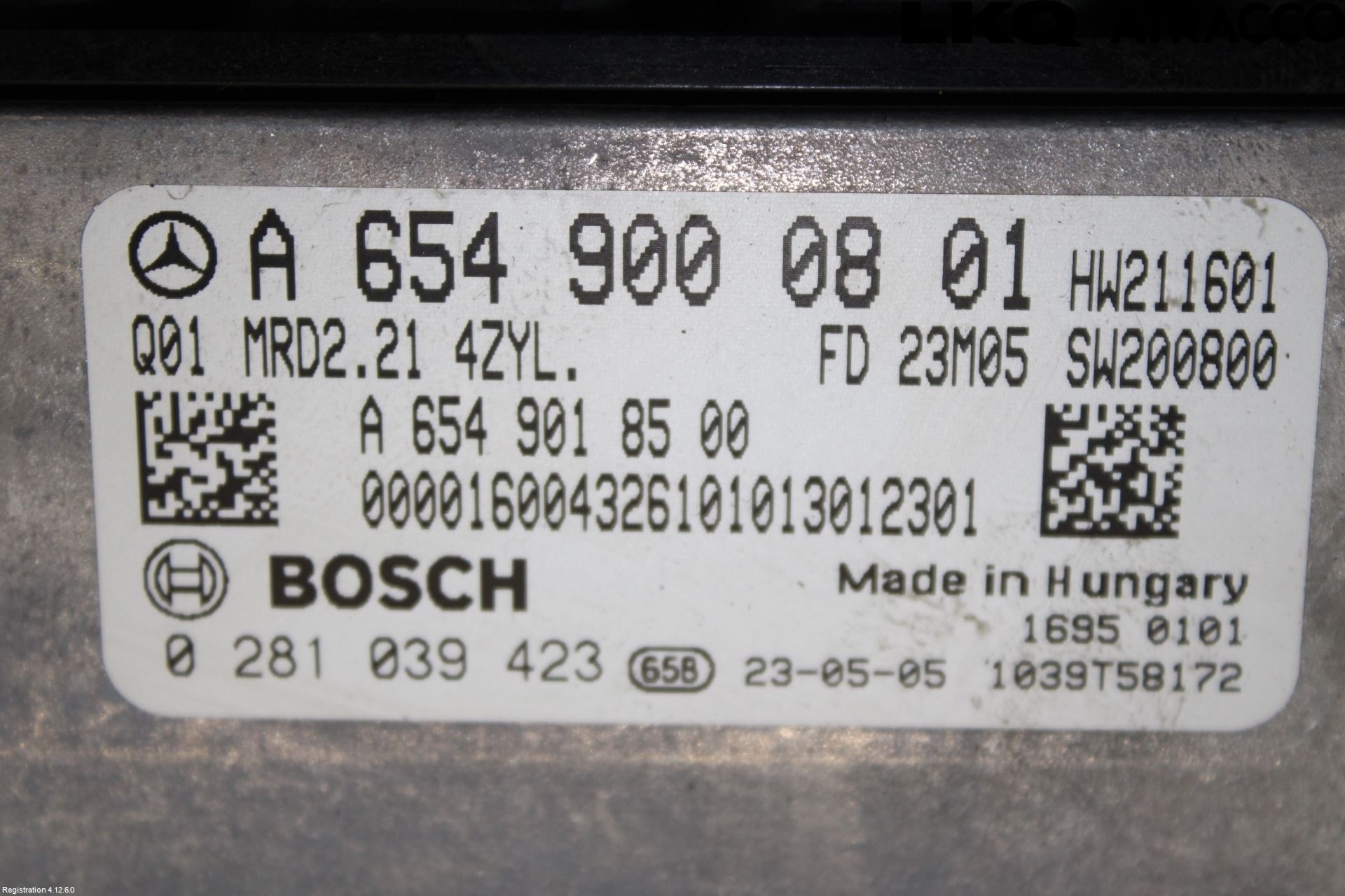 Mercedes-Benz MB C-KLASS (W206) 21- Styreenhet Dieselpumpe