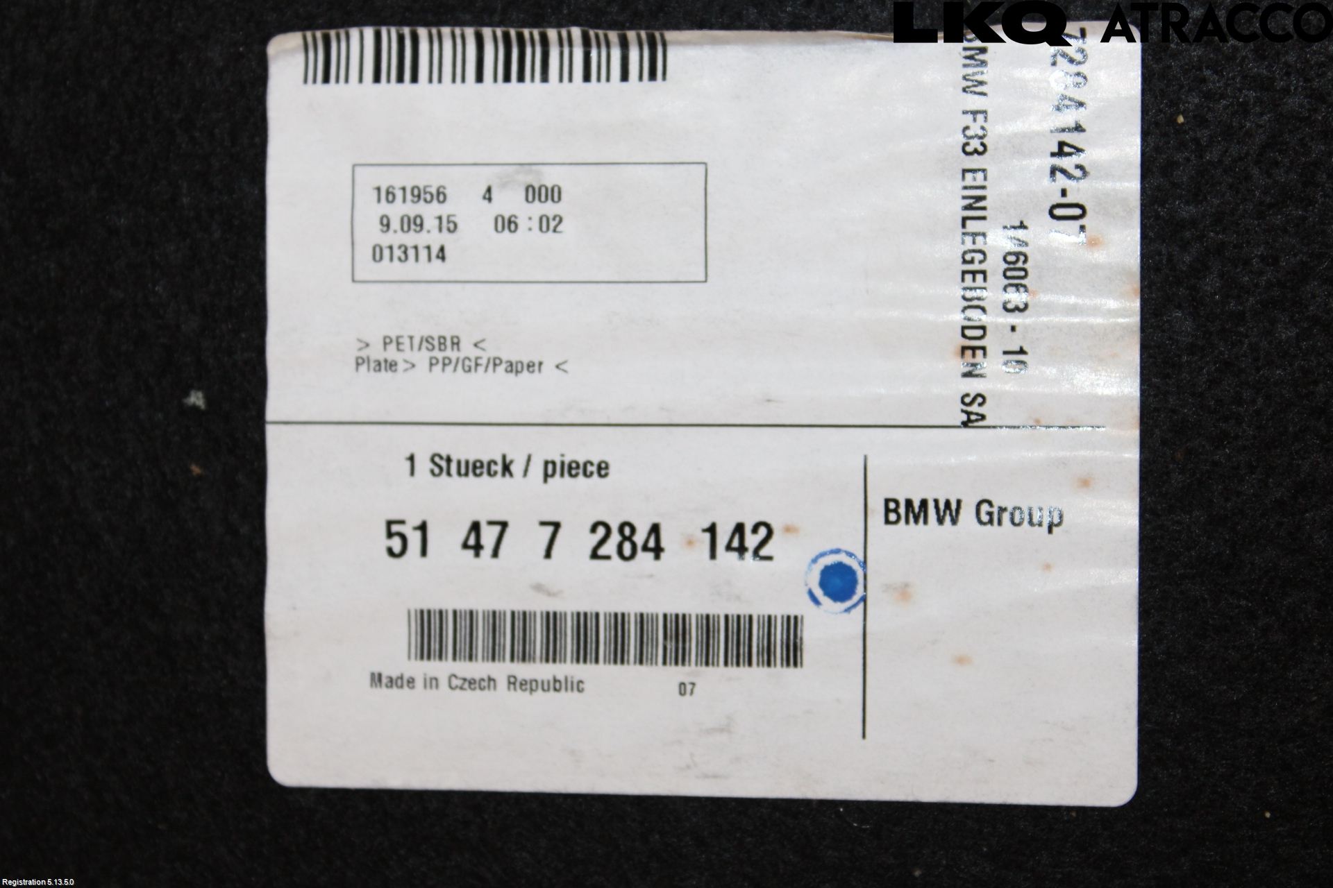 BMW 4 F32/F33/F82/F83 13-20 Bakluke Bun (Utgår 5023)