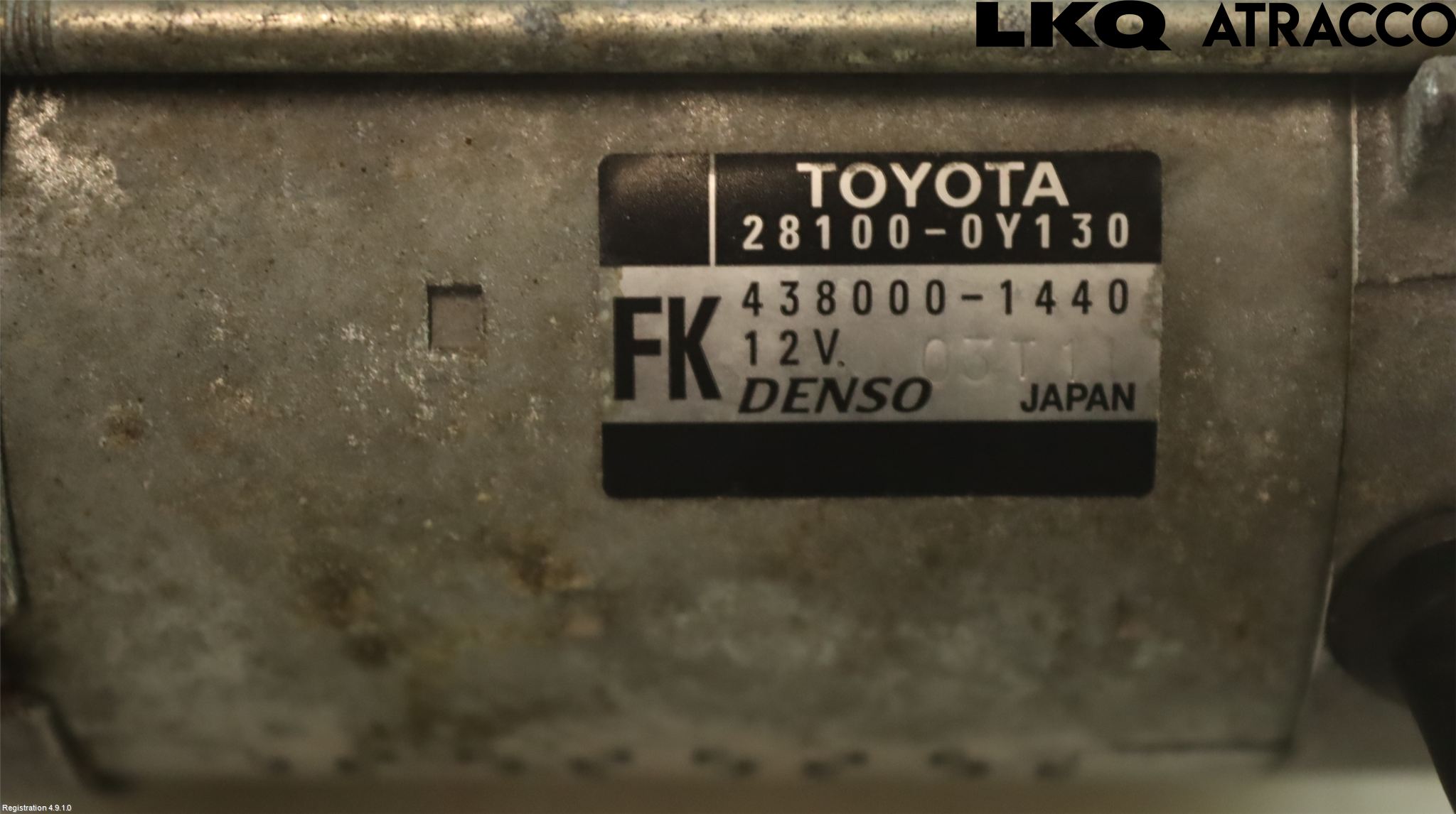 Toyota YARIS XP130 15-20 Startmotor