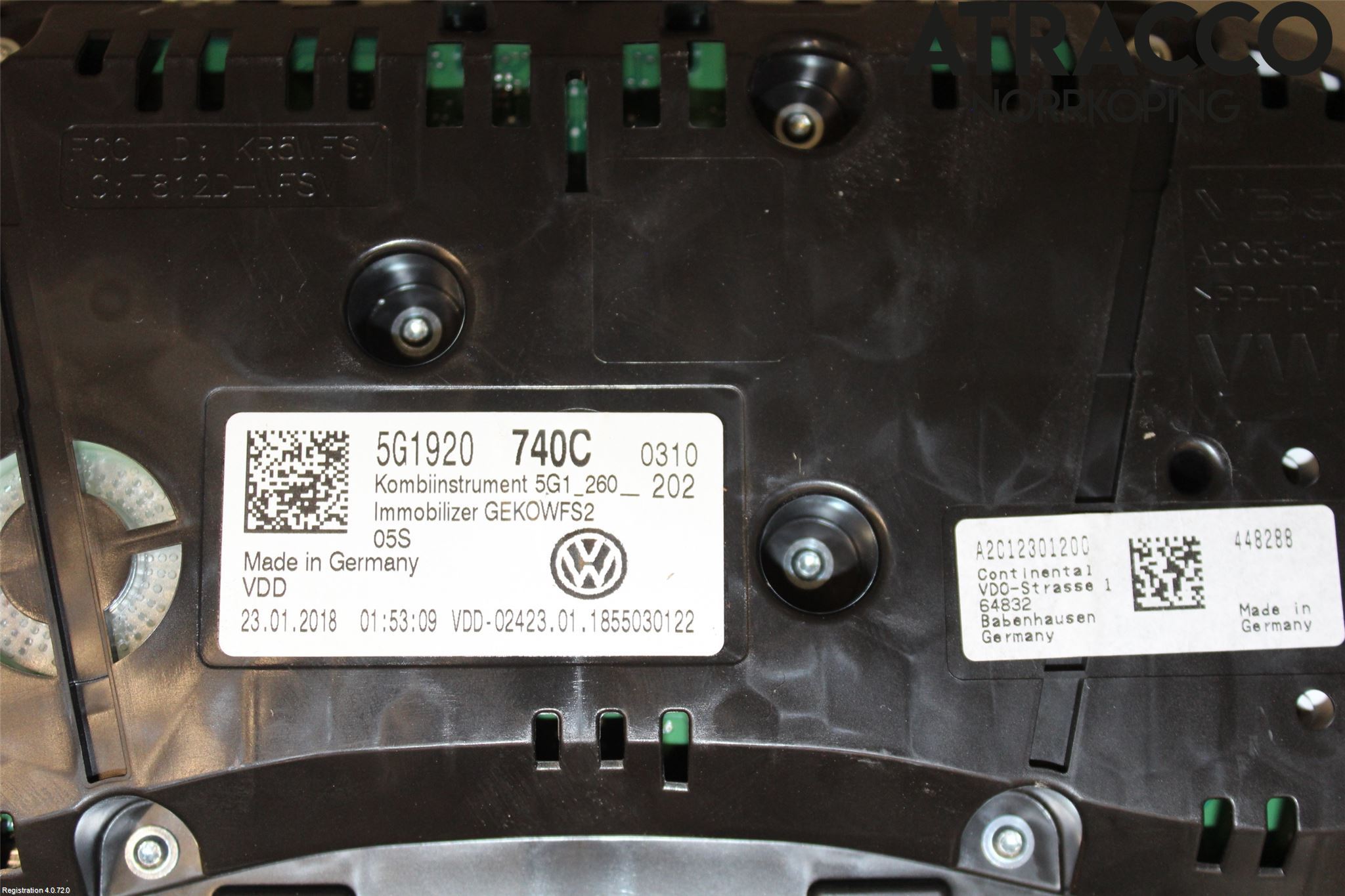 Volkswagen VW GOLF / E-GOLF VII 13-20 Instr Kombinert