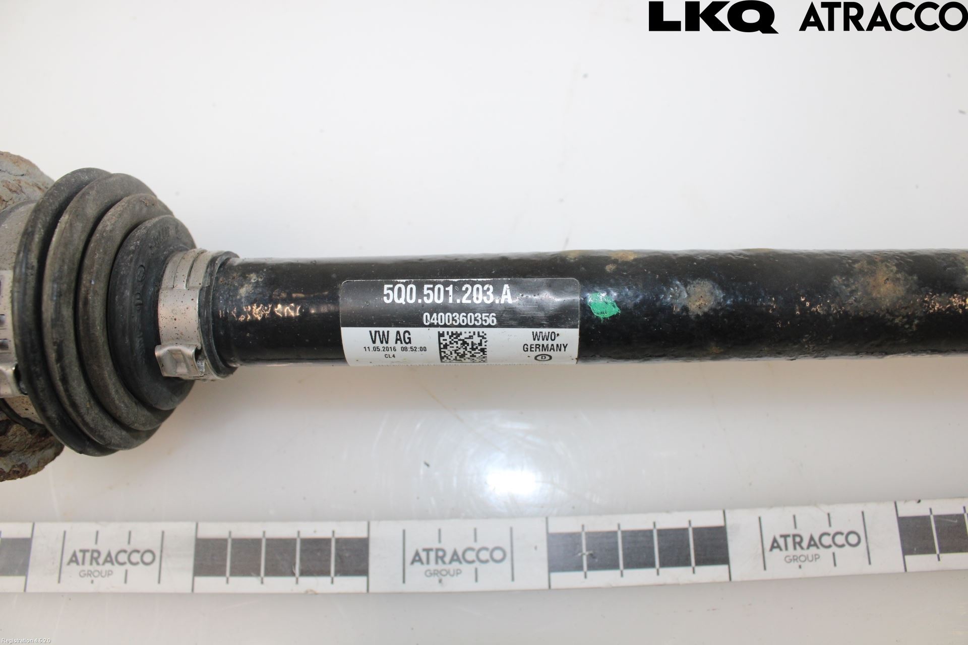 Volkswagen VW GOLF / E-GOLF VII 13-20 Drivaksel Bak Kompl Venstre