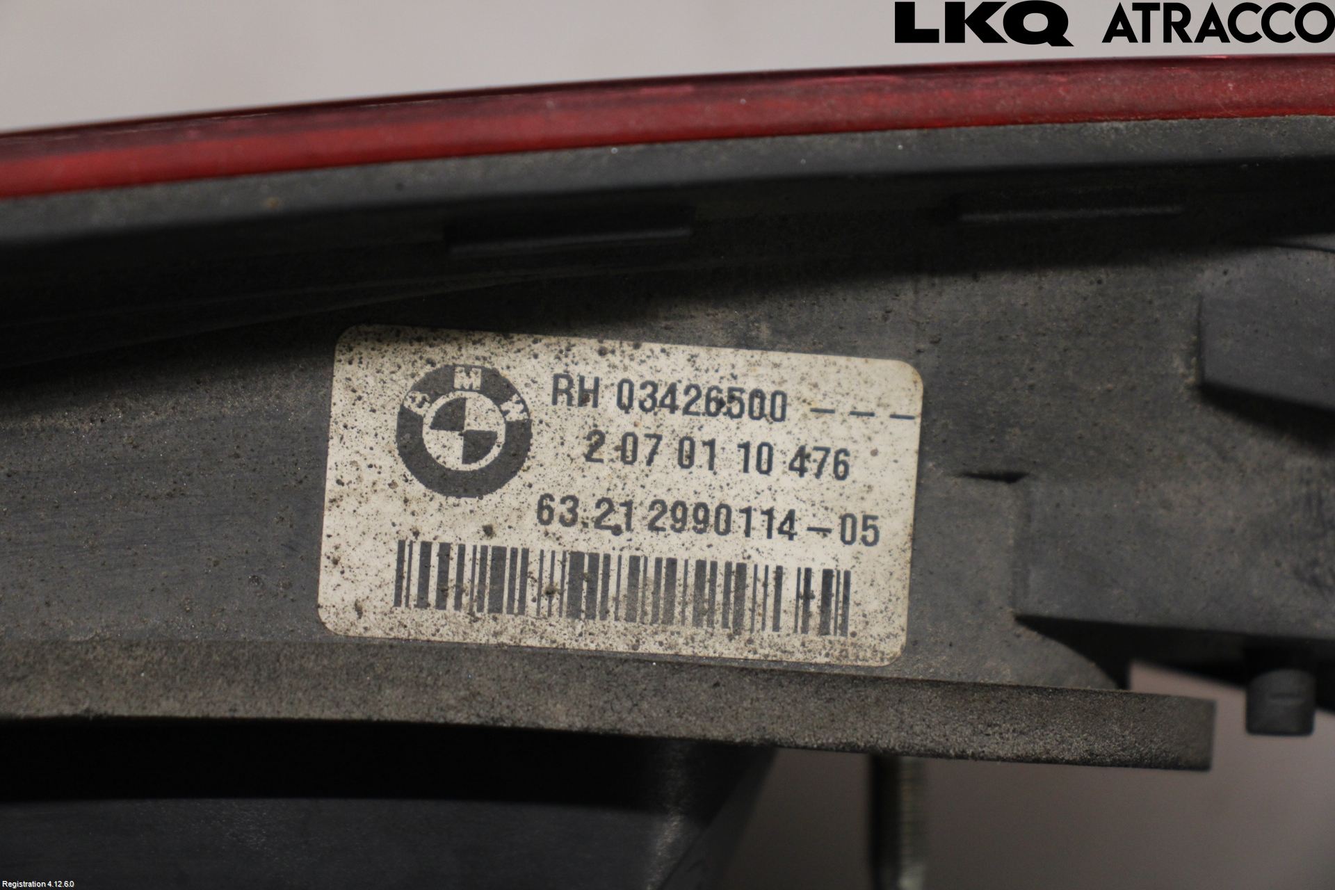 BMW X1 E84 10-15 Baklykt Høyre  På Luke(Indre)