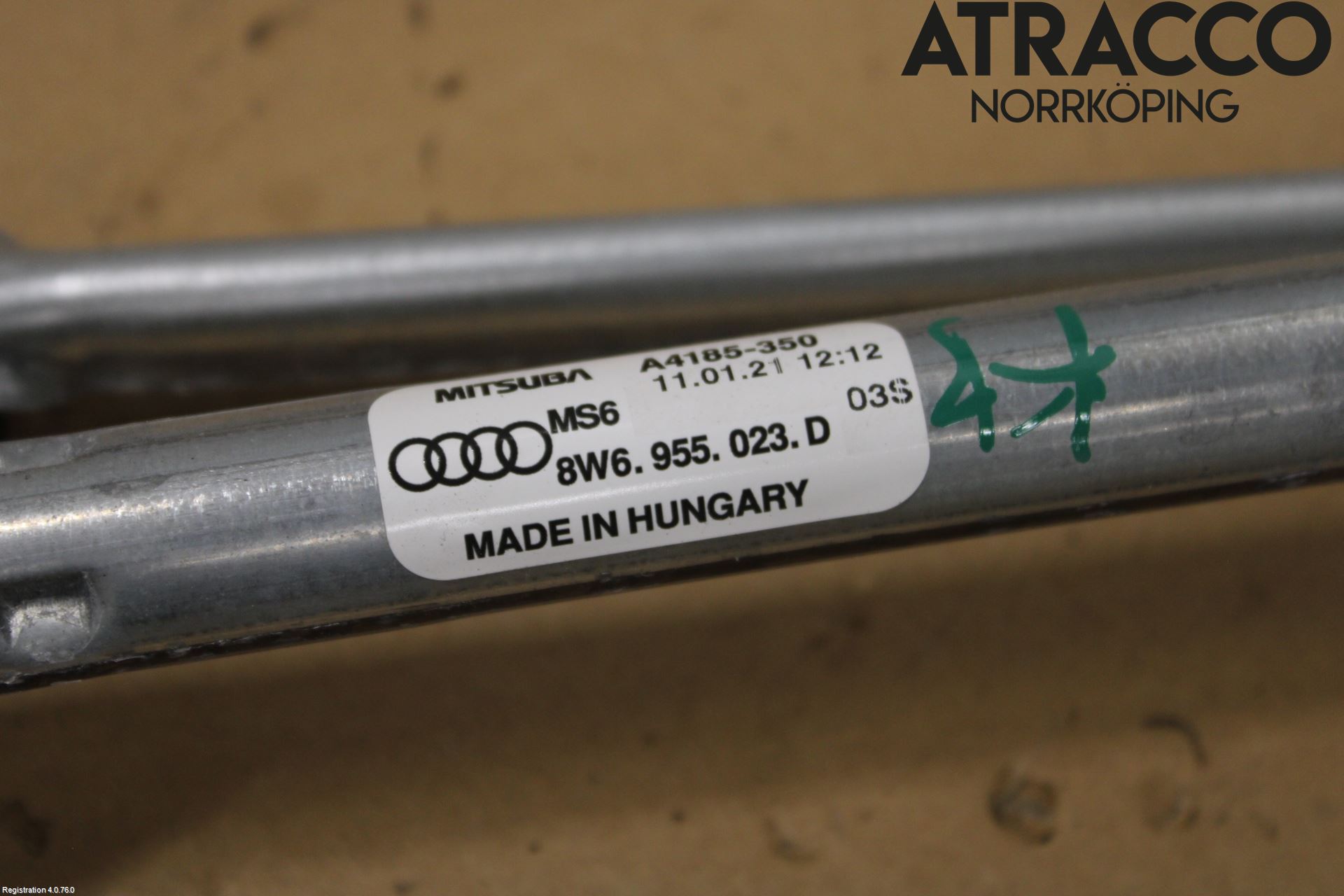 Audi A5 17- Viskeroverføring Frontrute
