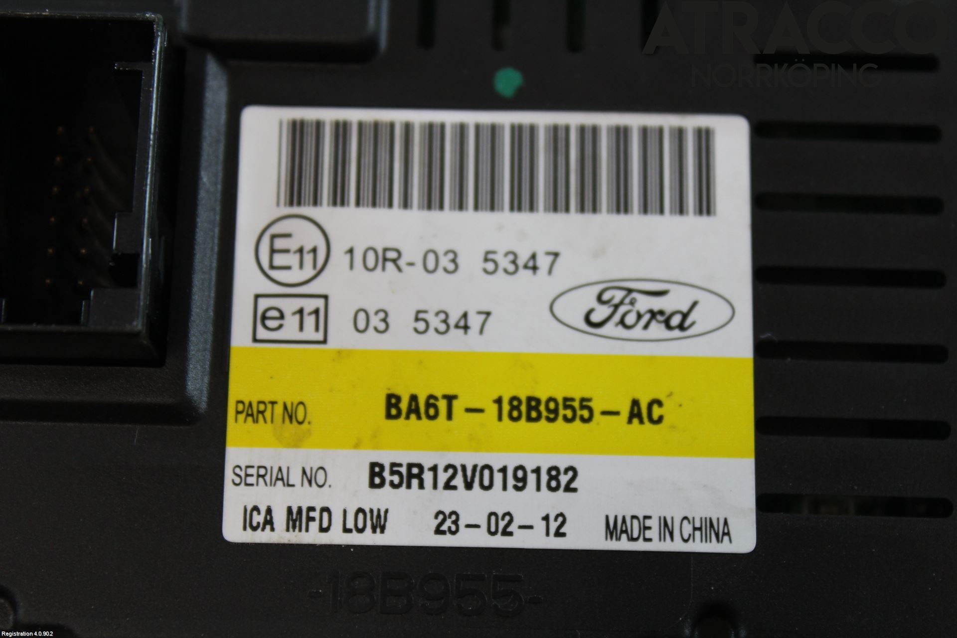 Ford FIESTA 09-12 Kjørecomputer