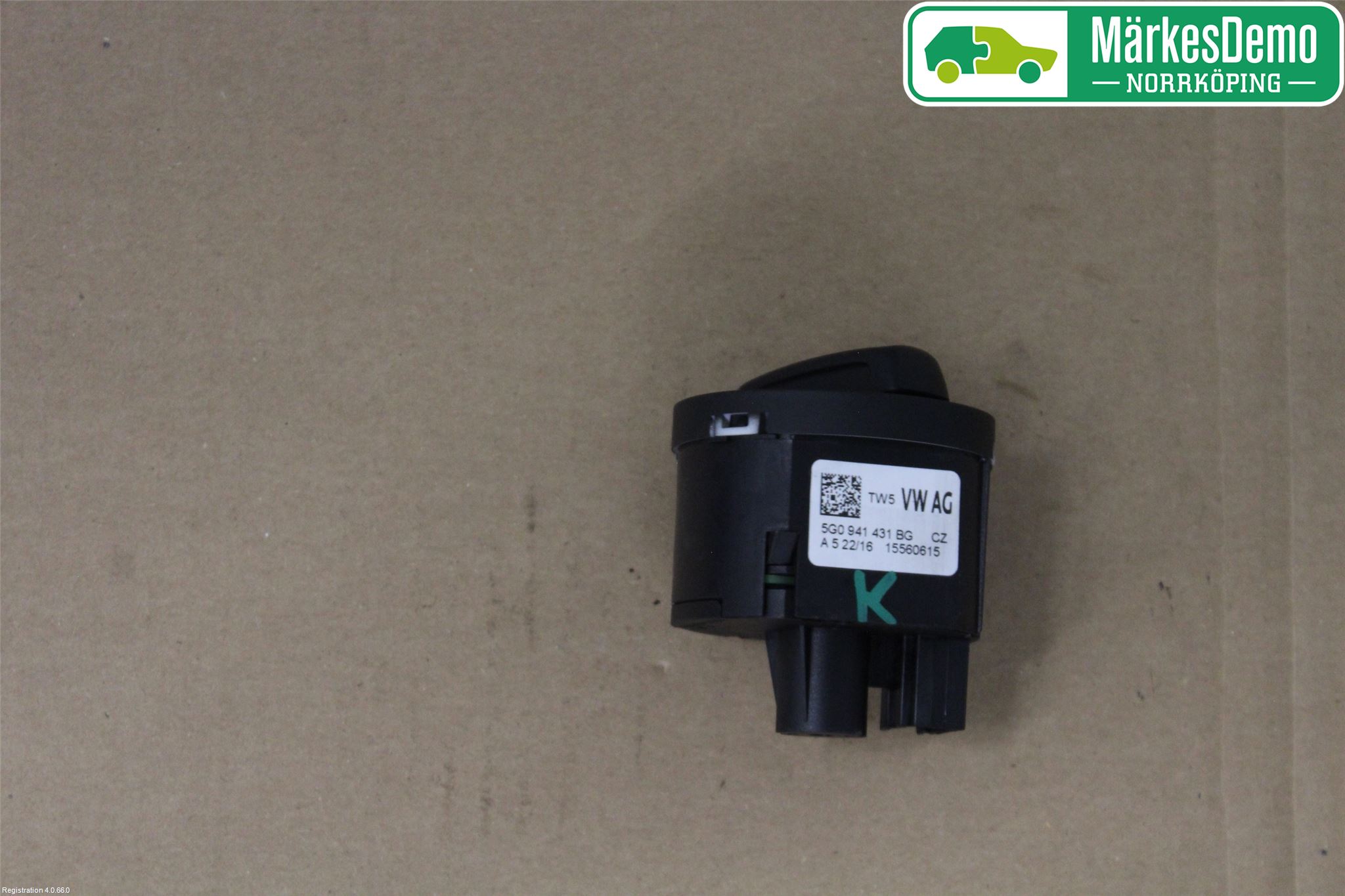 Volkswagen VW GOLF / E-GOLF VII 13-20 Bryter Hovedlys