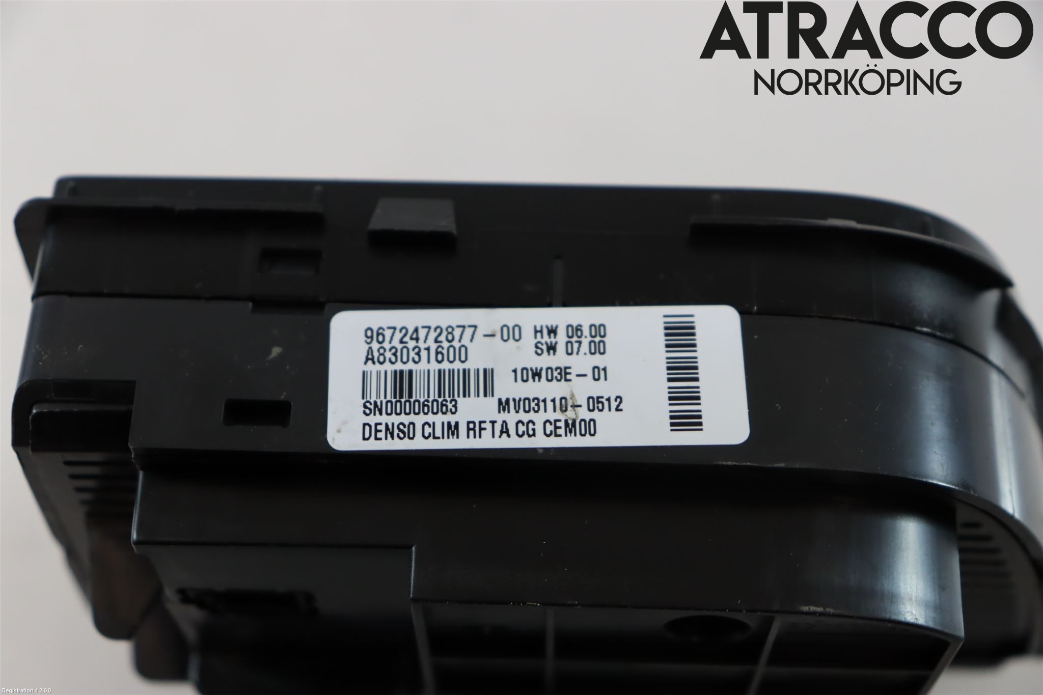 Citroen C4 GRAND PICASSO 07-13 Varmeapparat Panel(Regulering)