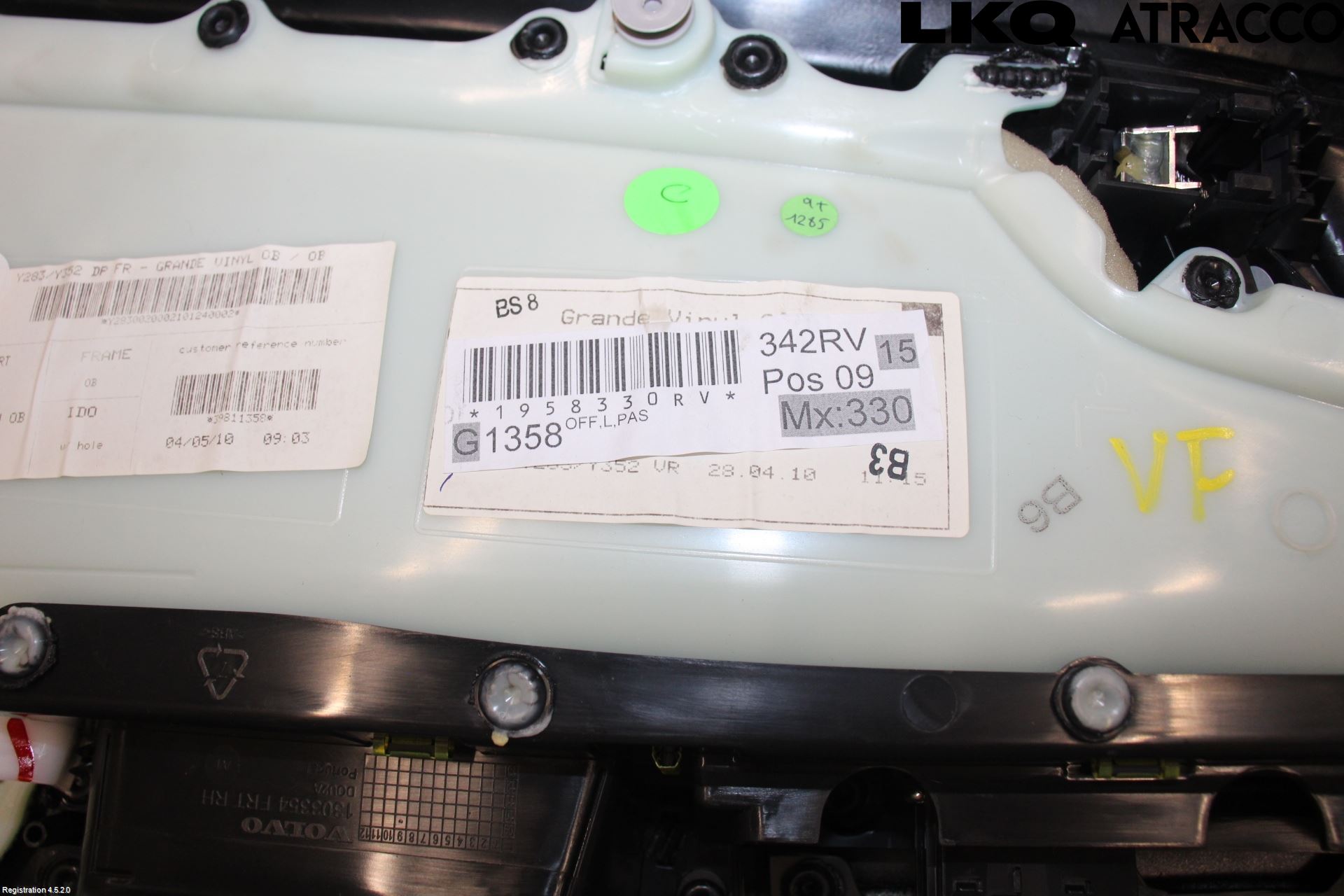 Volvo S60 11-13 Innr Dørtrekk Høyre