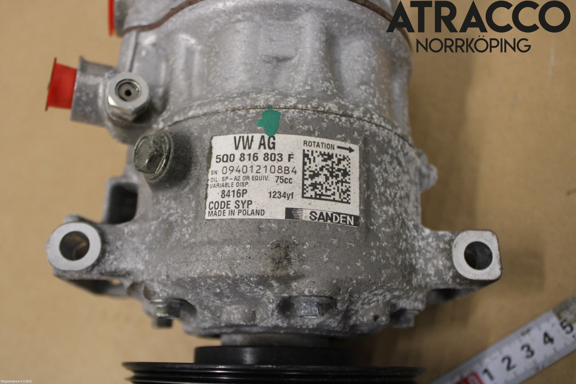 Skoda FABIA 15-21 Varme Ac Kompressor