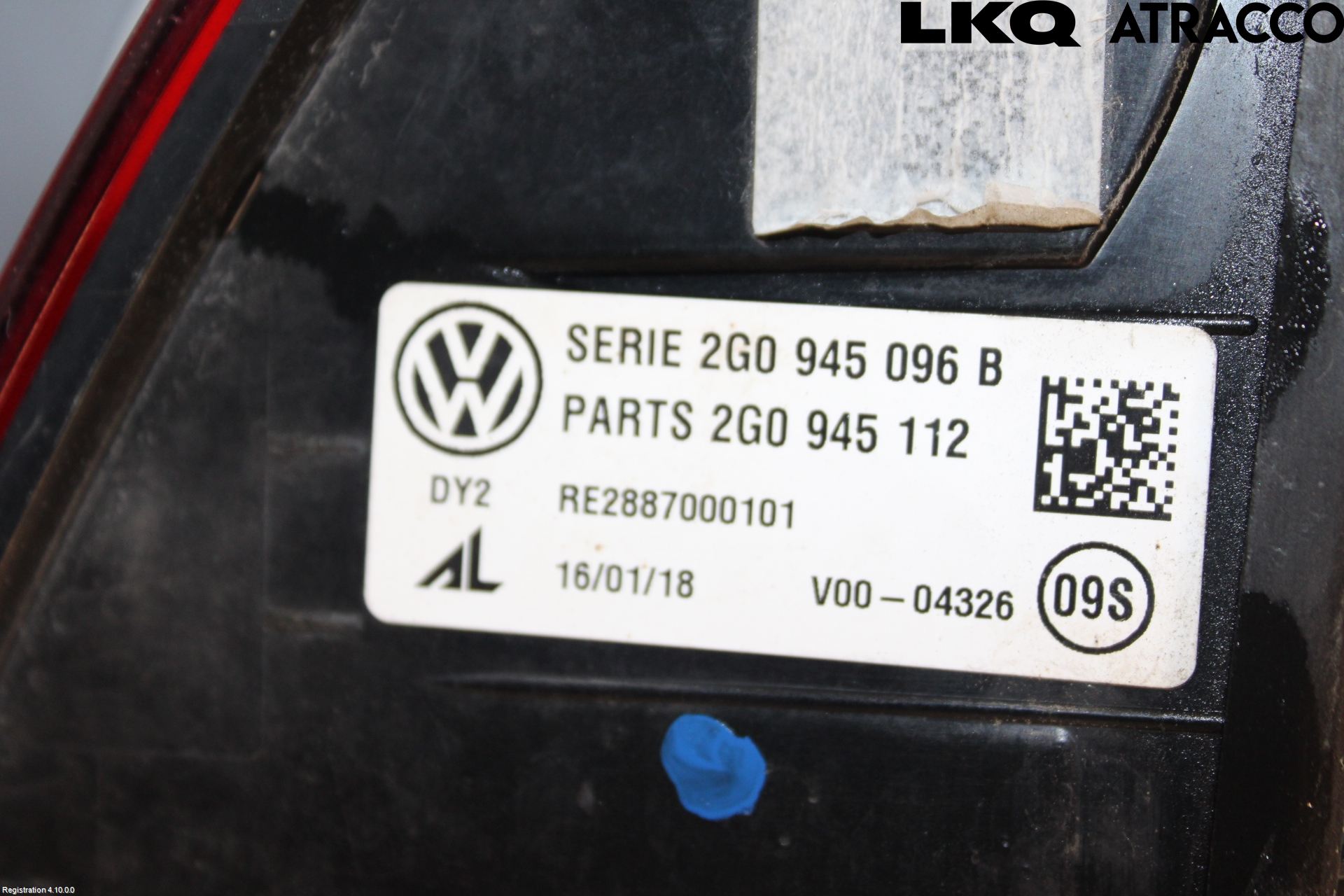 Volkswagen VW POLO VI 18->> Baklykt Høyre