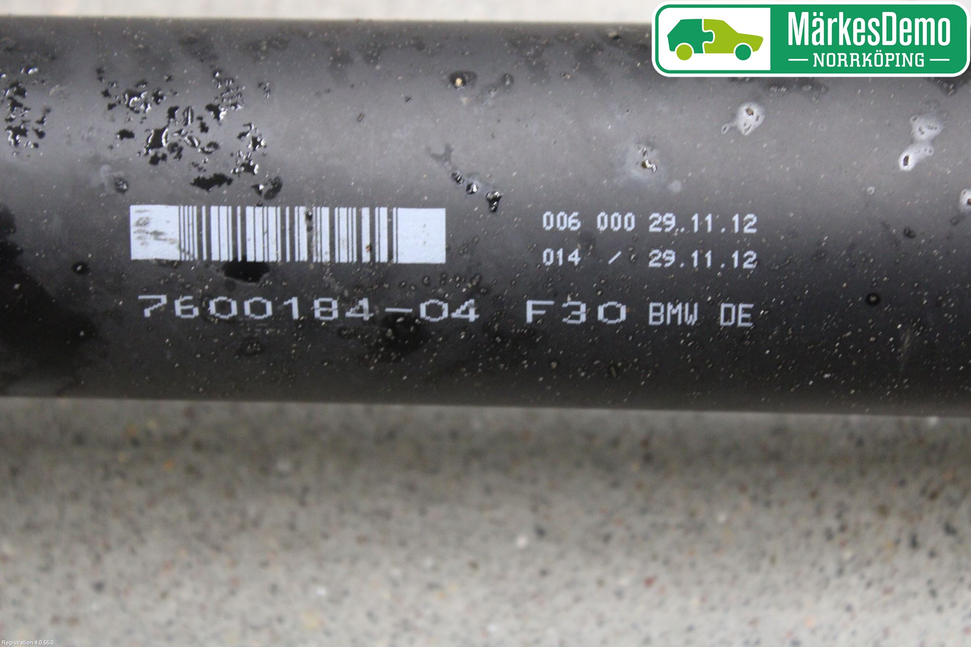 BMW 3 F30/F31/F80 12-19 Mellomaksel Kompl