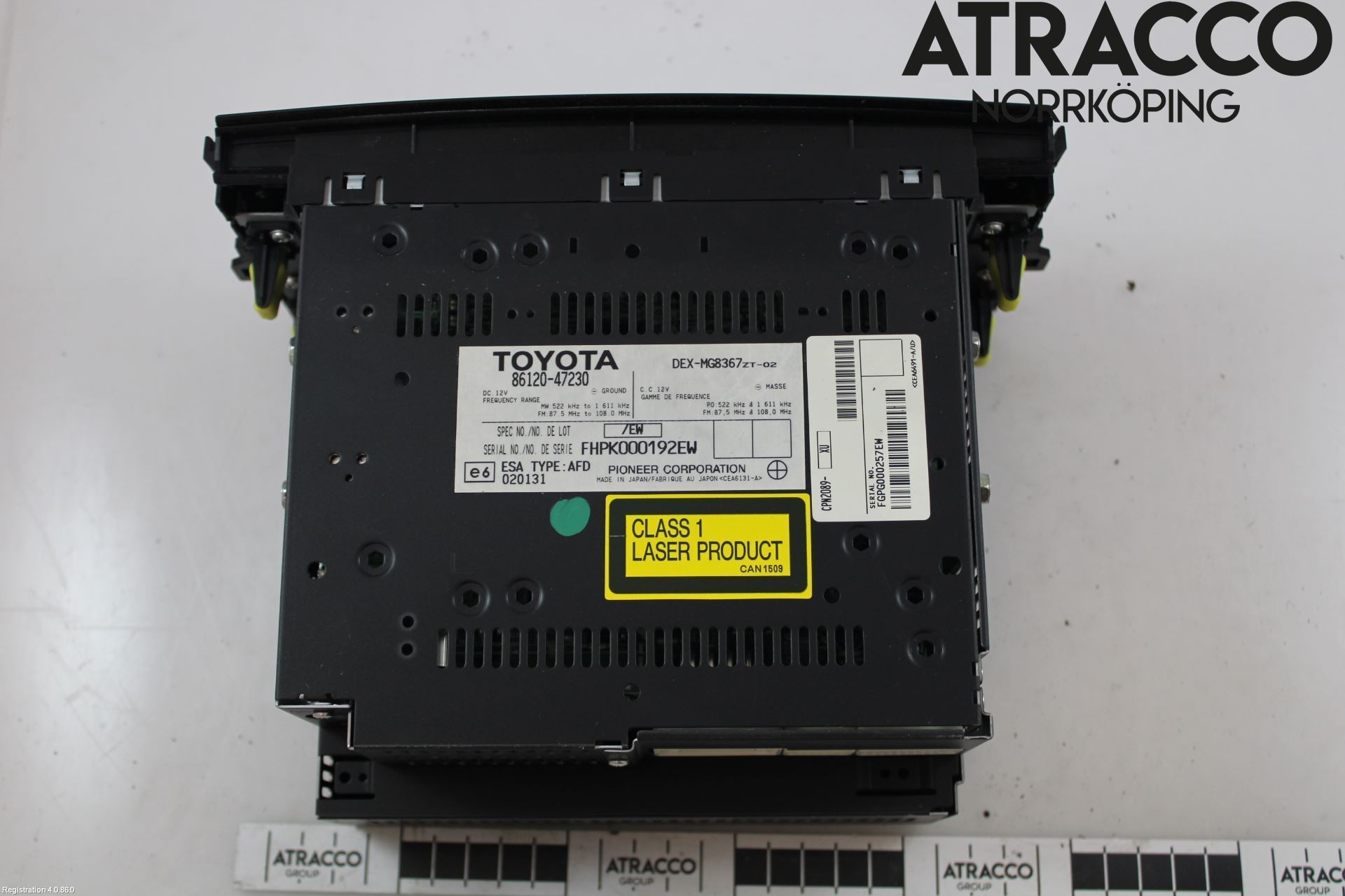 Toyota PRIUS NWH20 04-08 Stereo Radio Med Cd