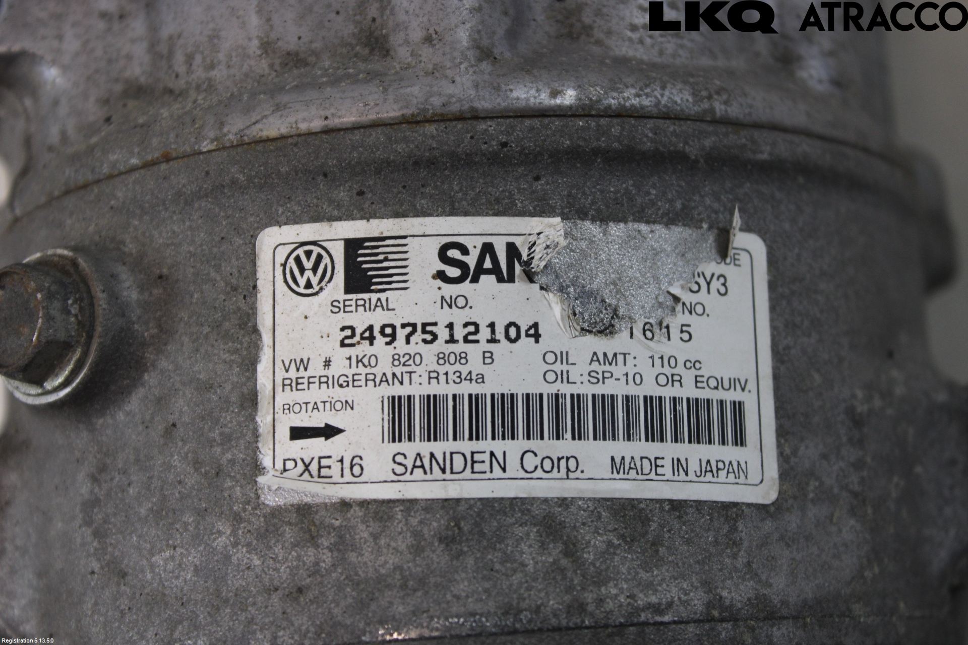 Skoda SUPERB 09-15 Varme Ac Kompressor