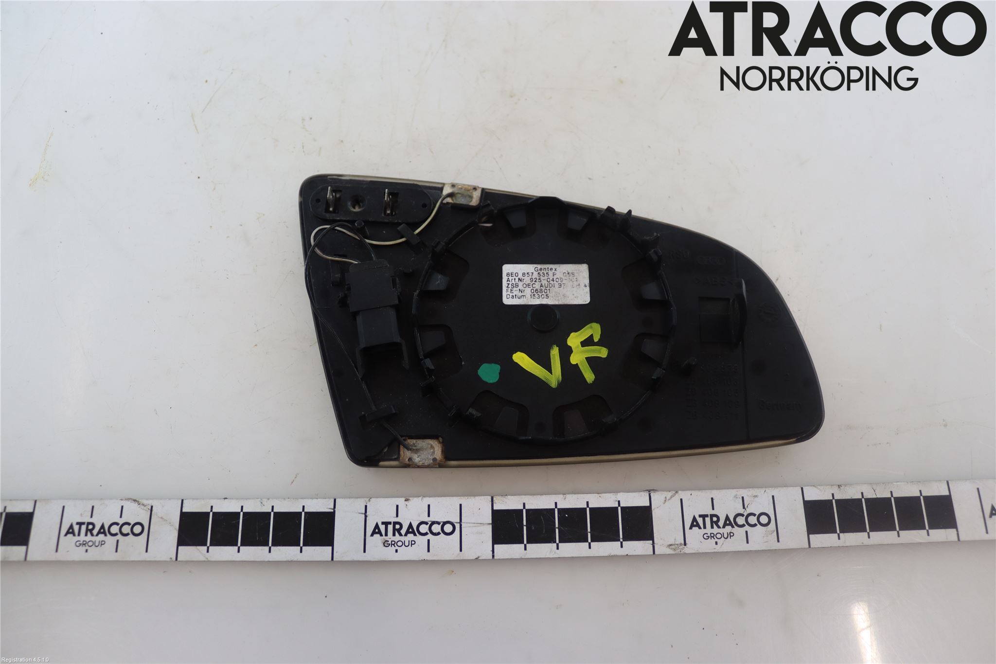 Audi A6/S6     05-11 Speil Glass V