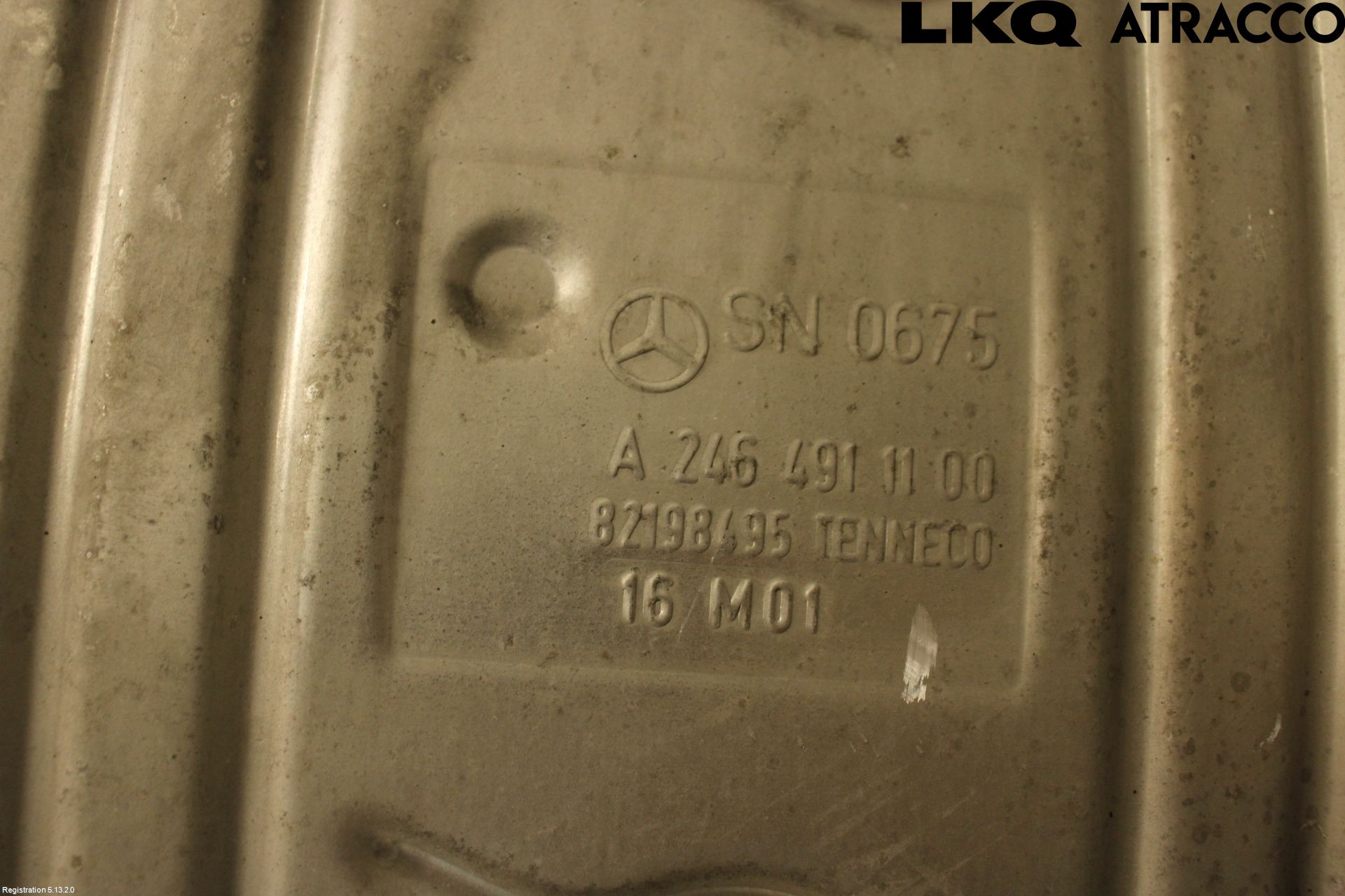 Mercedes-Benz MB B-KLASS (W246/W242) 12-19 Eksos Bakre Potte