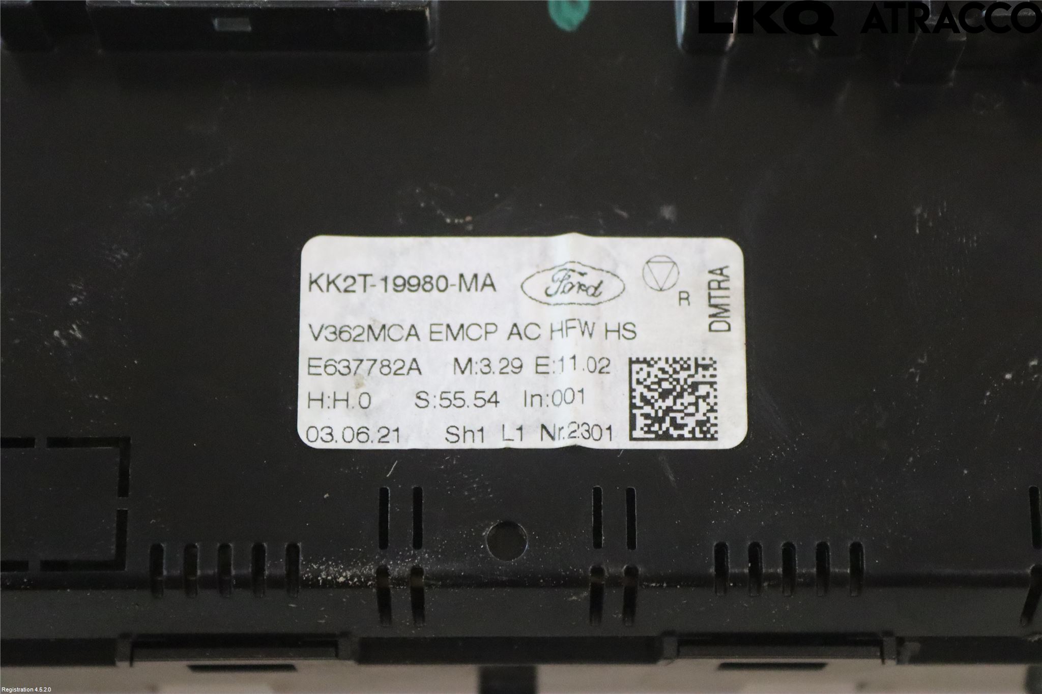 Ford TRANSIT SKÅP/BUSS 14-22 Varmeapparat Panel(Regulering)