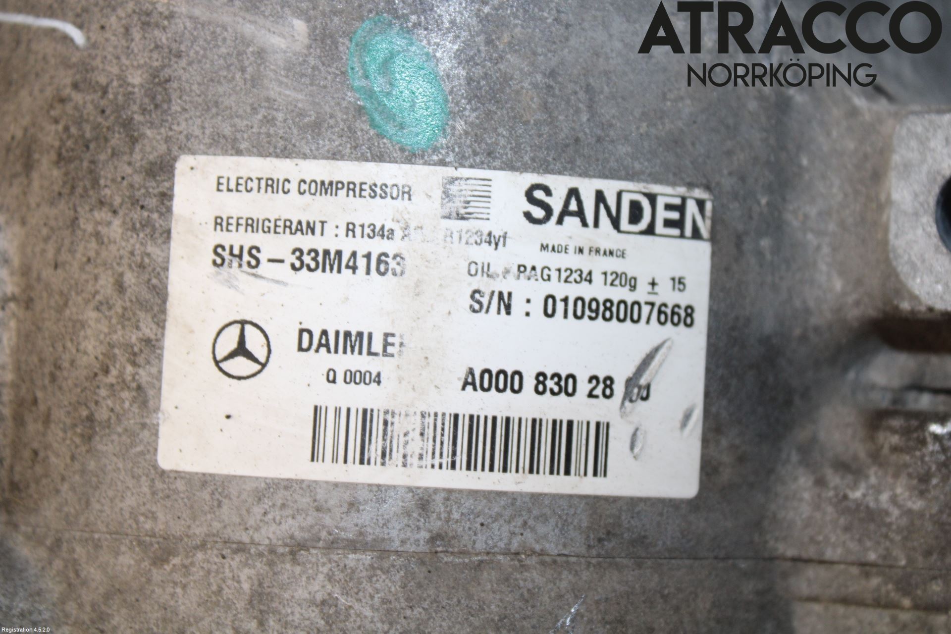 Mercedes-Benz MB C-KLASS (W205) 14-21 Varme Ac Kompressor