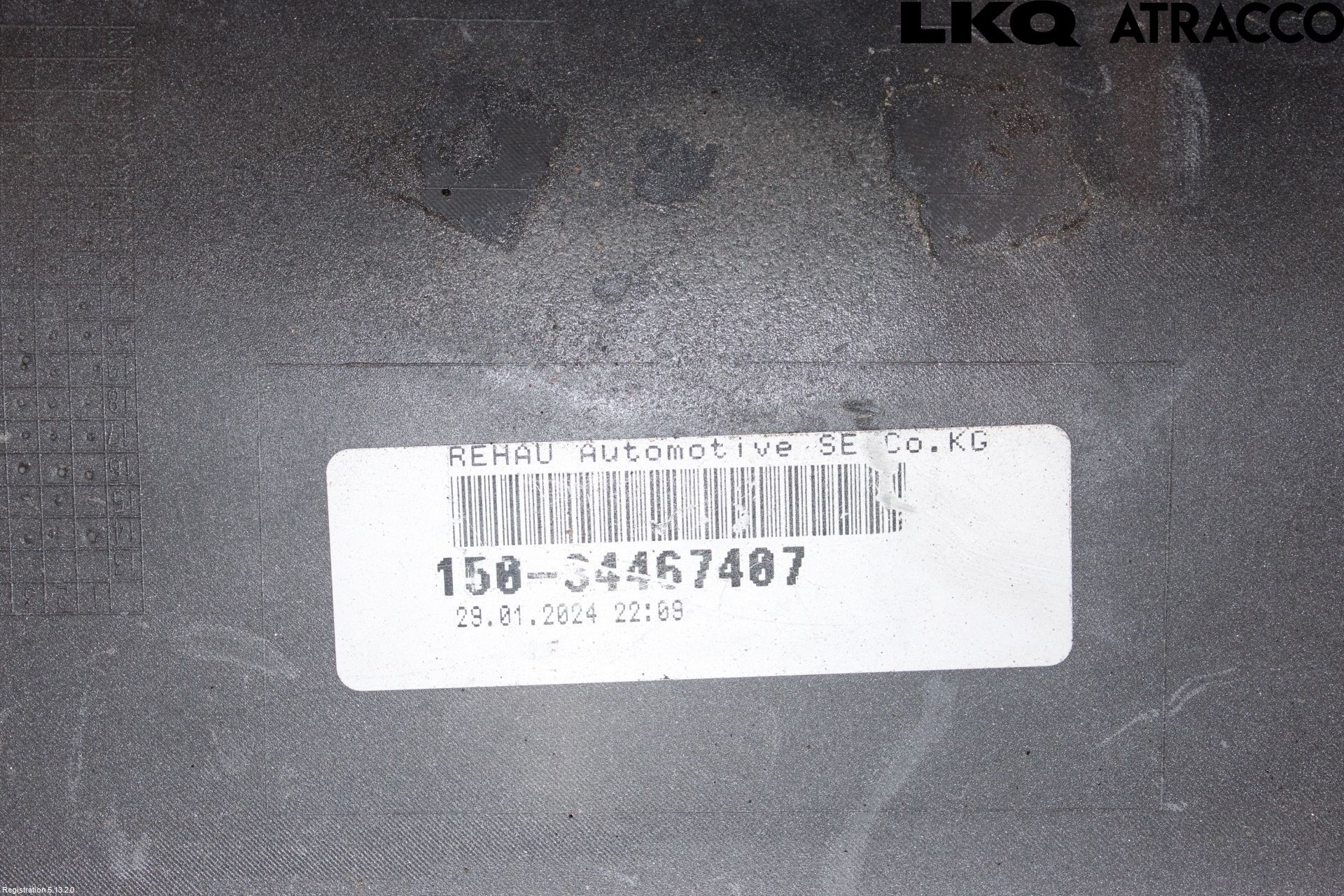 Volkswagen VW PASSAT 15-19 Støtfanger Bak Overtrekk