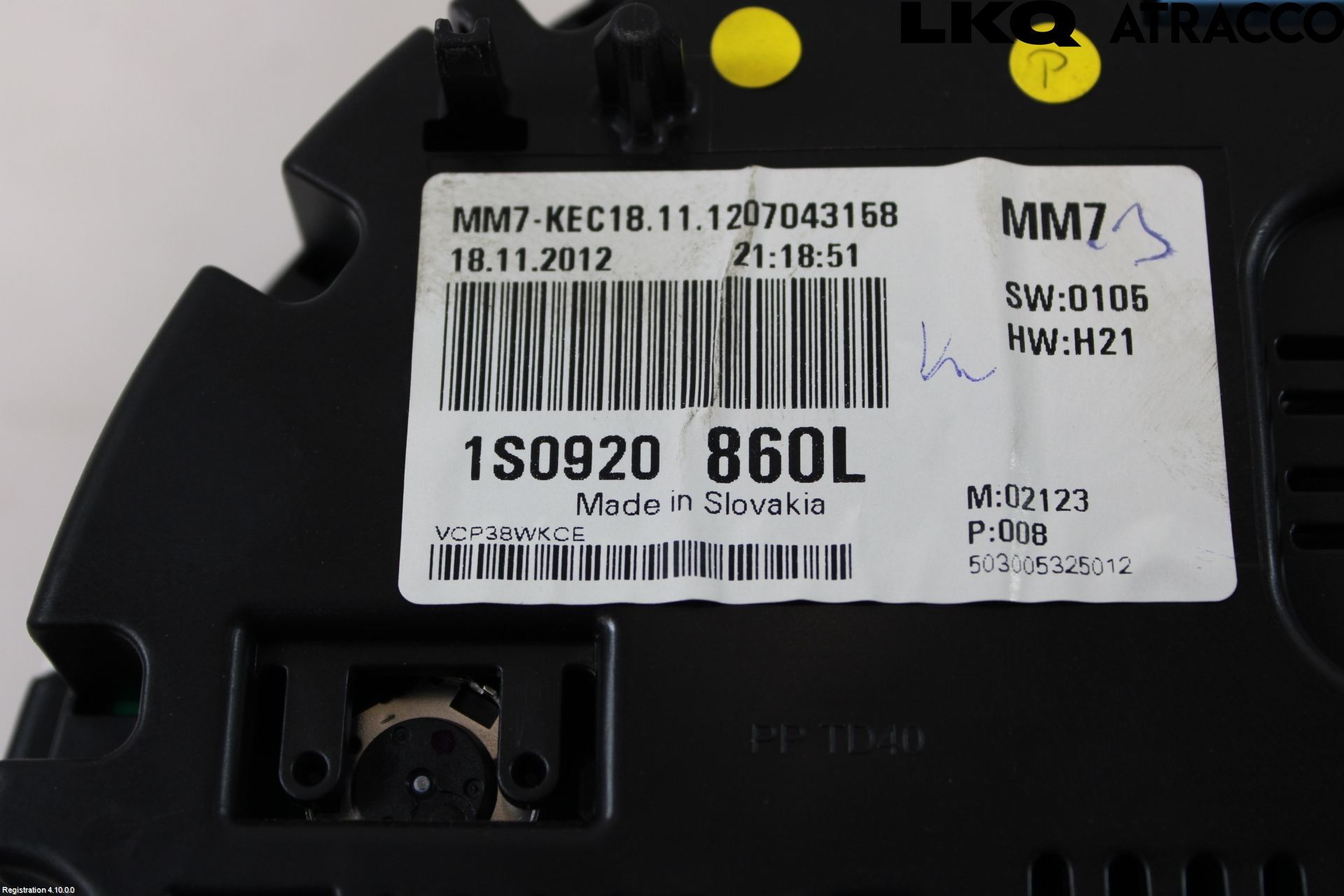 Volkswagen VW UP! / E-UP! Instr Kombinert