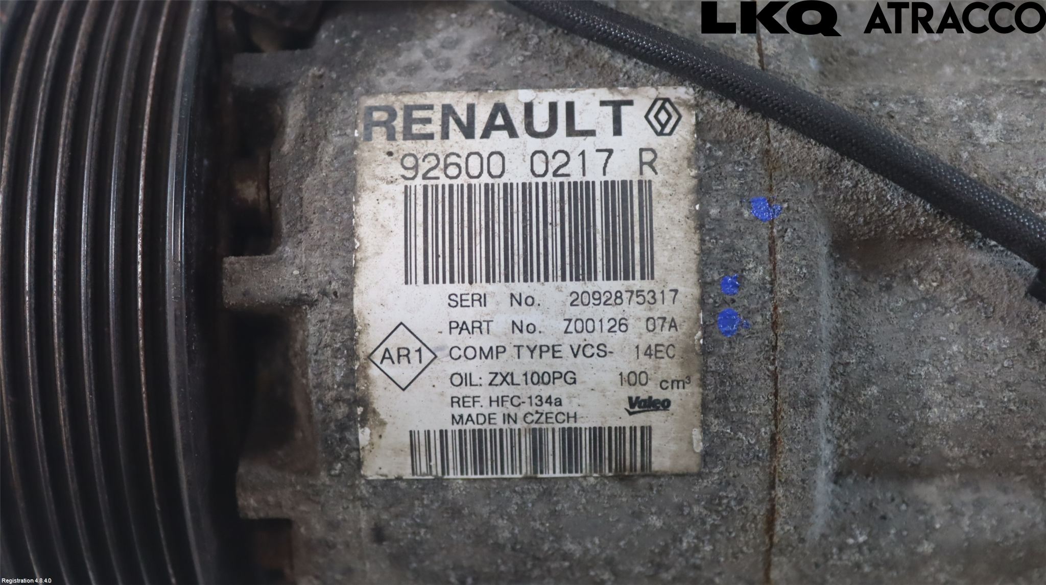 Renault CLIO IV 12-16 Varme Ac Kompressor