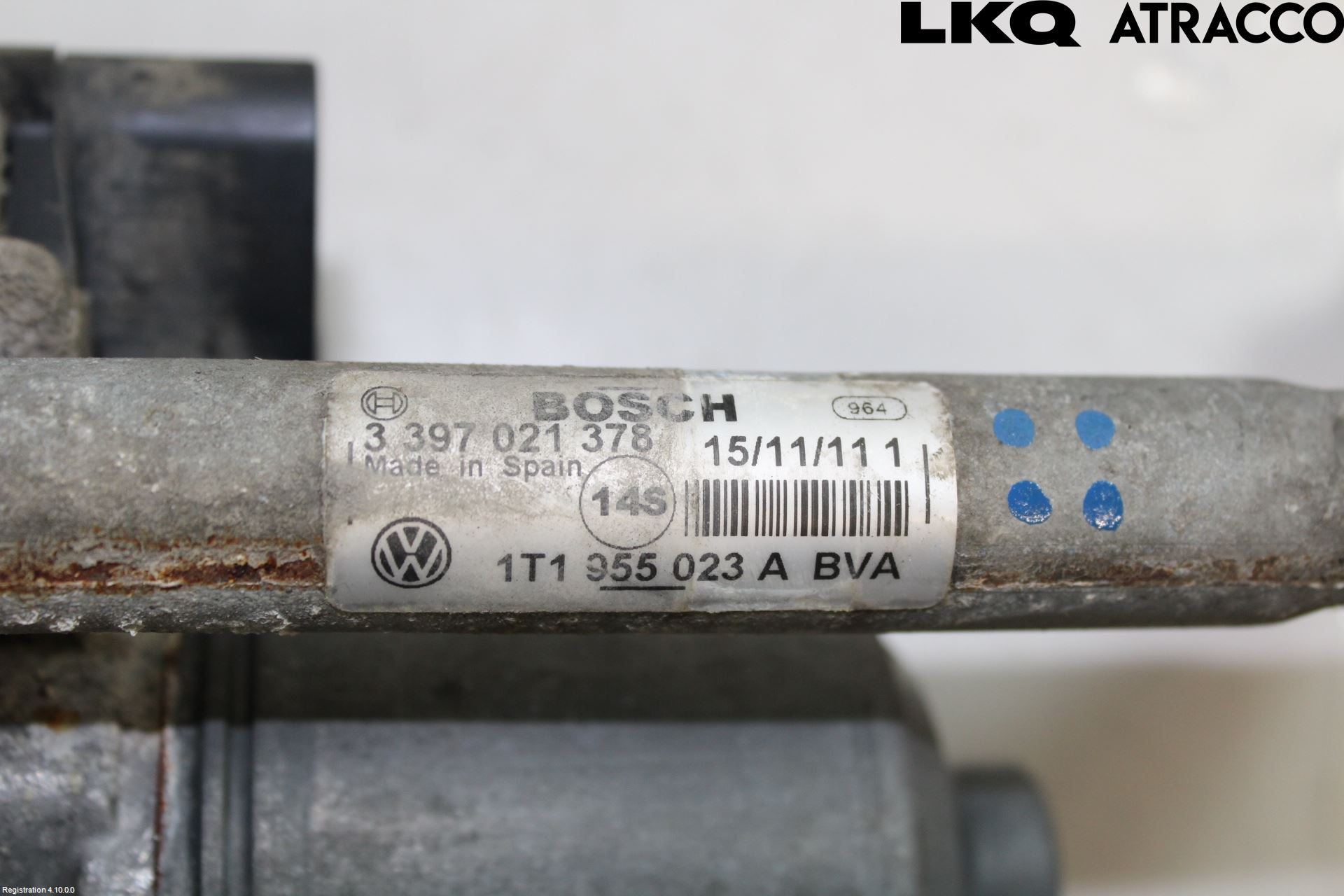 Volkswagen VW CADDY 11-15 Viskeroverføring Frontrute