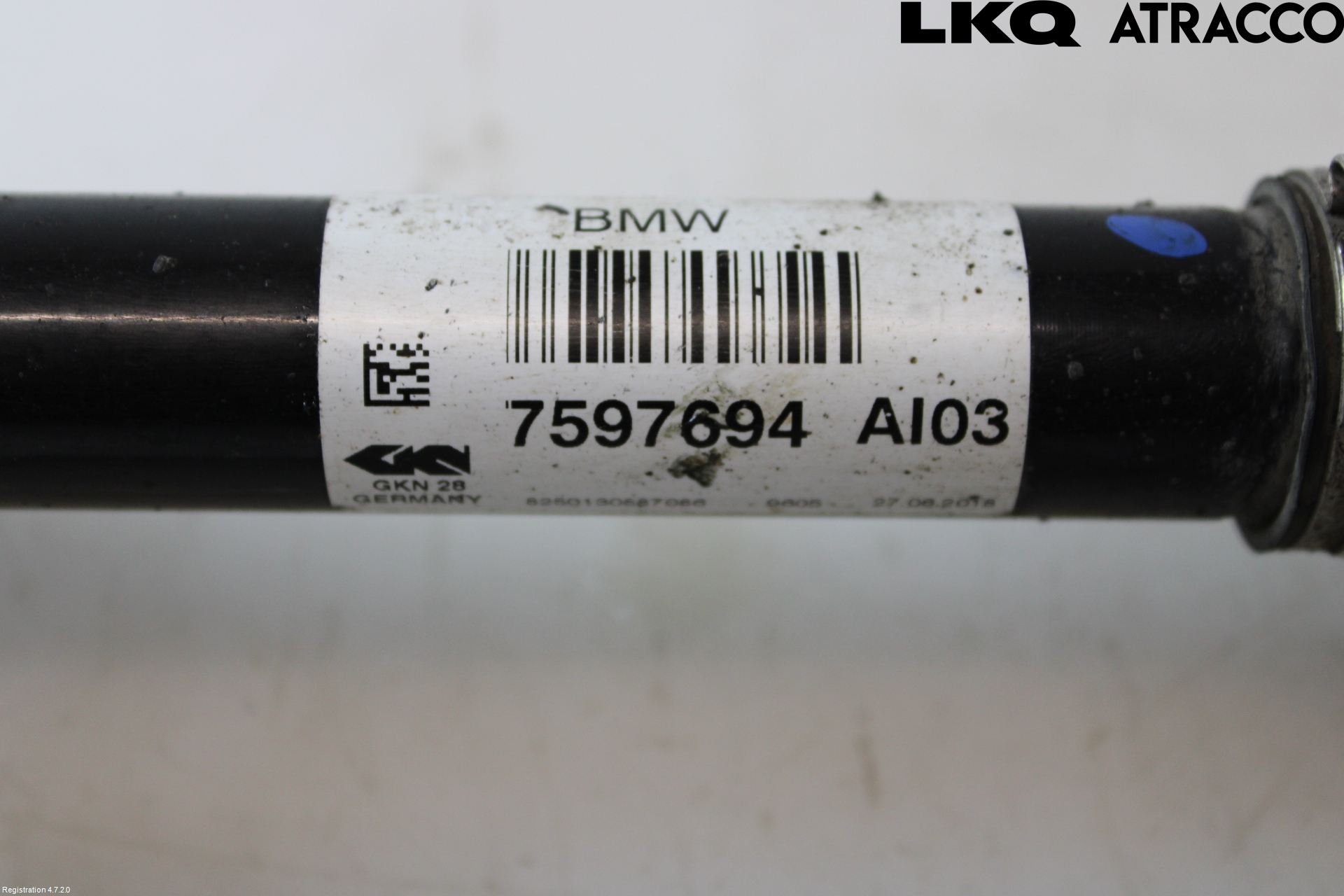 BMW 3 F30/F31/F80 12-19 Drivaksel Foran Kompl Høyre