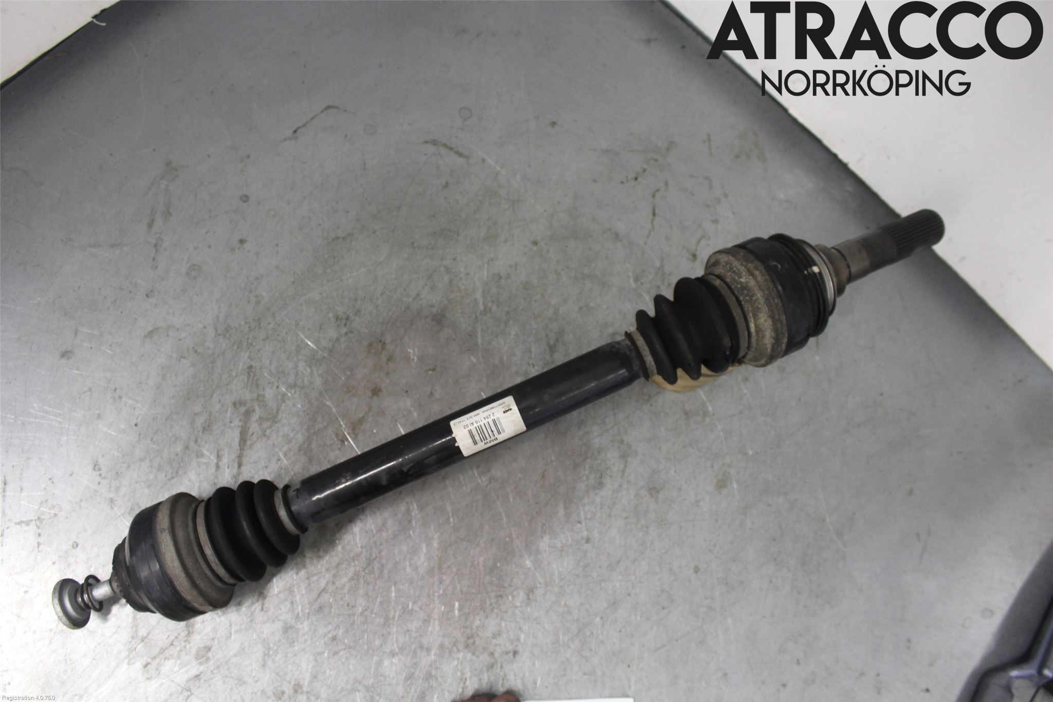 BMW 5 F10/F11/F18 09-17 Drivaksel Bak Kompl Høyre