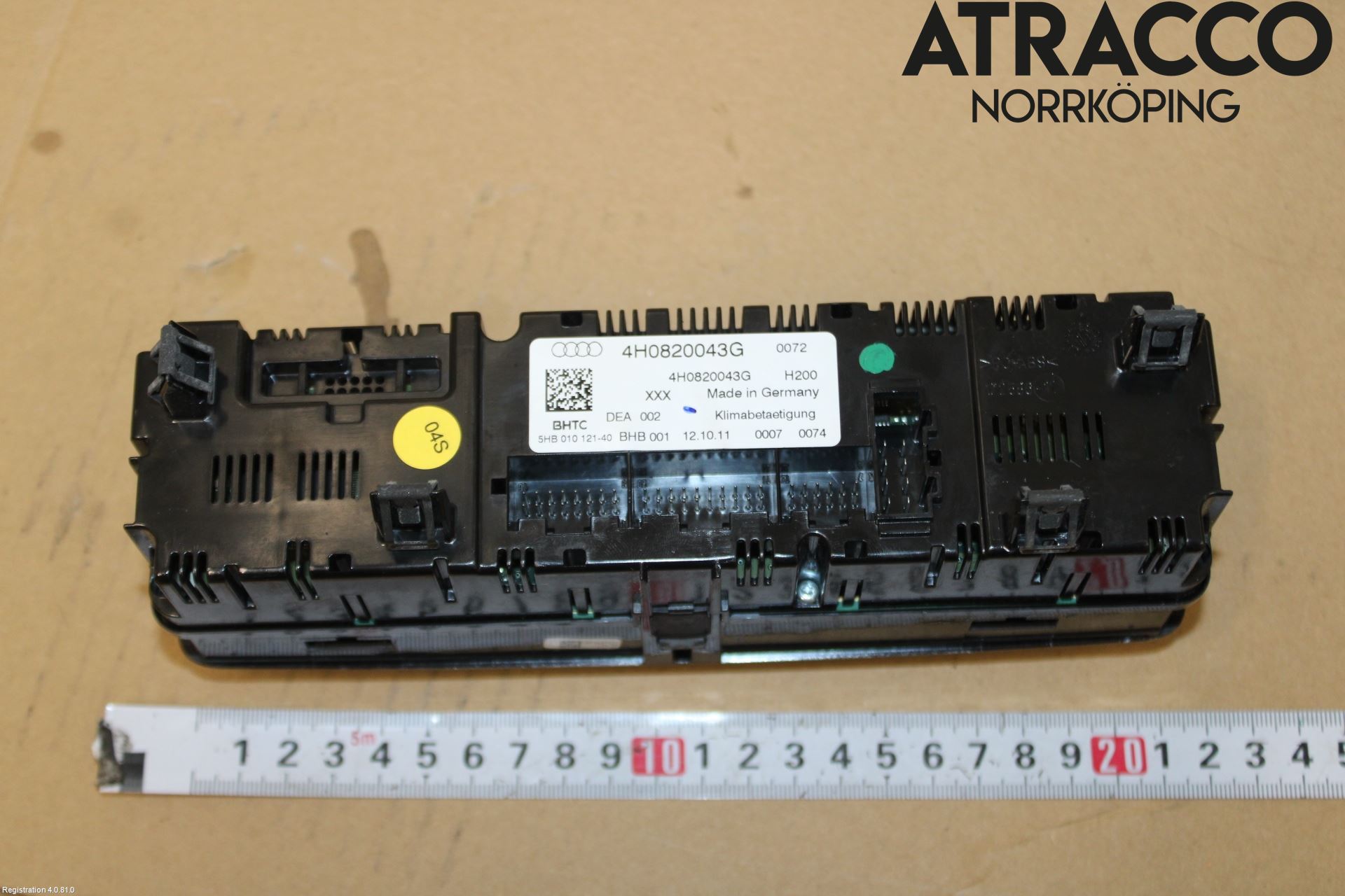 Audi A8/S8 4H 10-17 Varmeapparat Panel(Regulering)