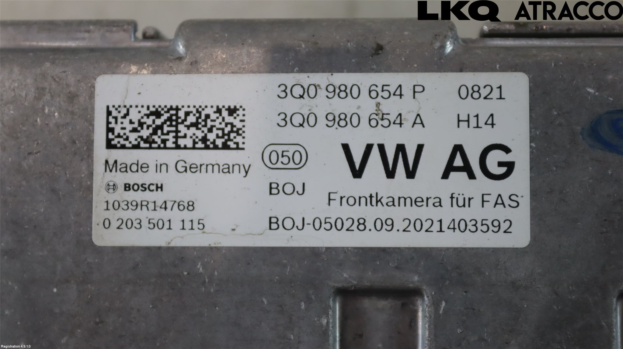 Volkswagen VW UP! / E-UP! Parkeringshjelp Kamera