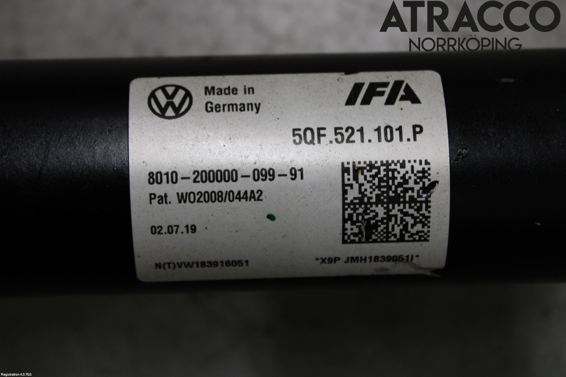 Volkswagen VW TIGUAN 16-24 Mellomaksel Kompl