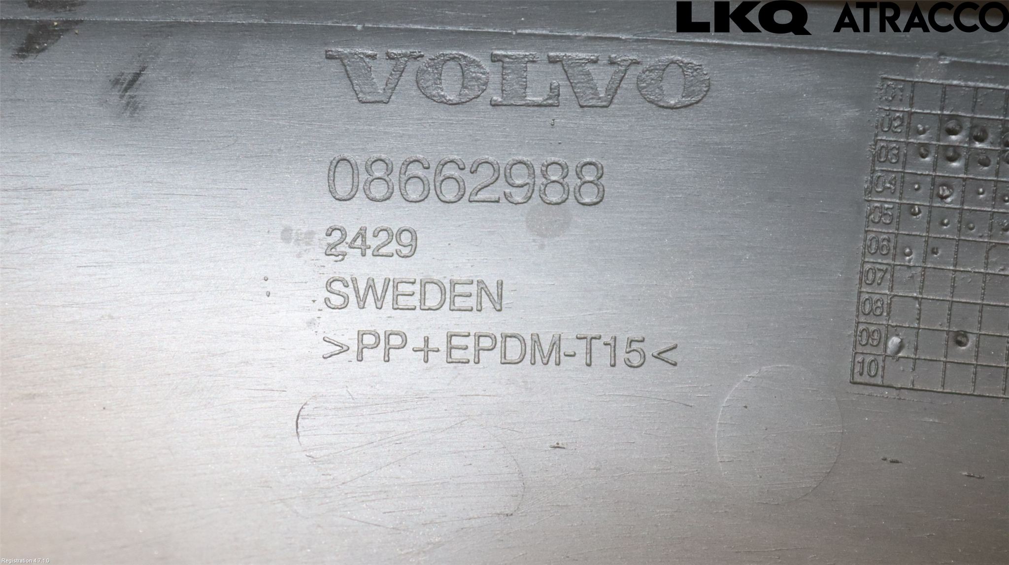 Volvo S80 04-06 Støtfanger Foran List