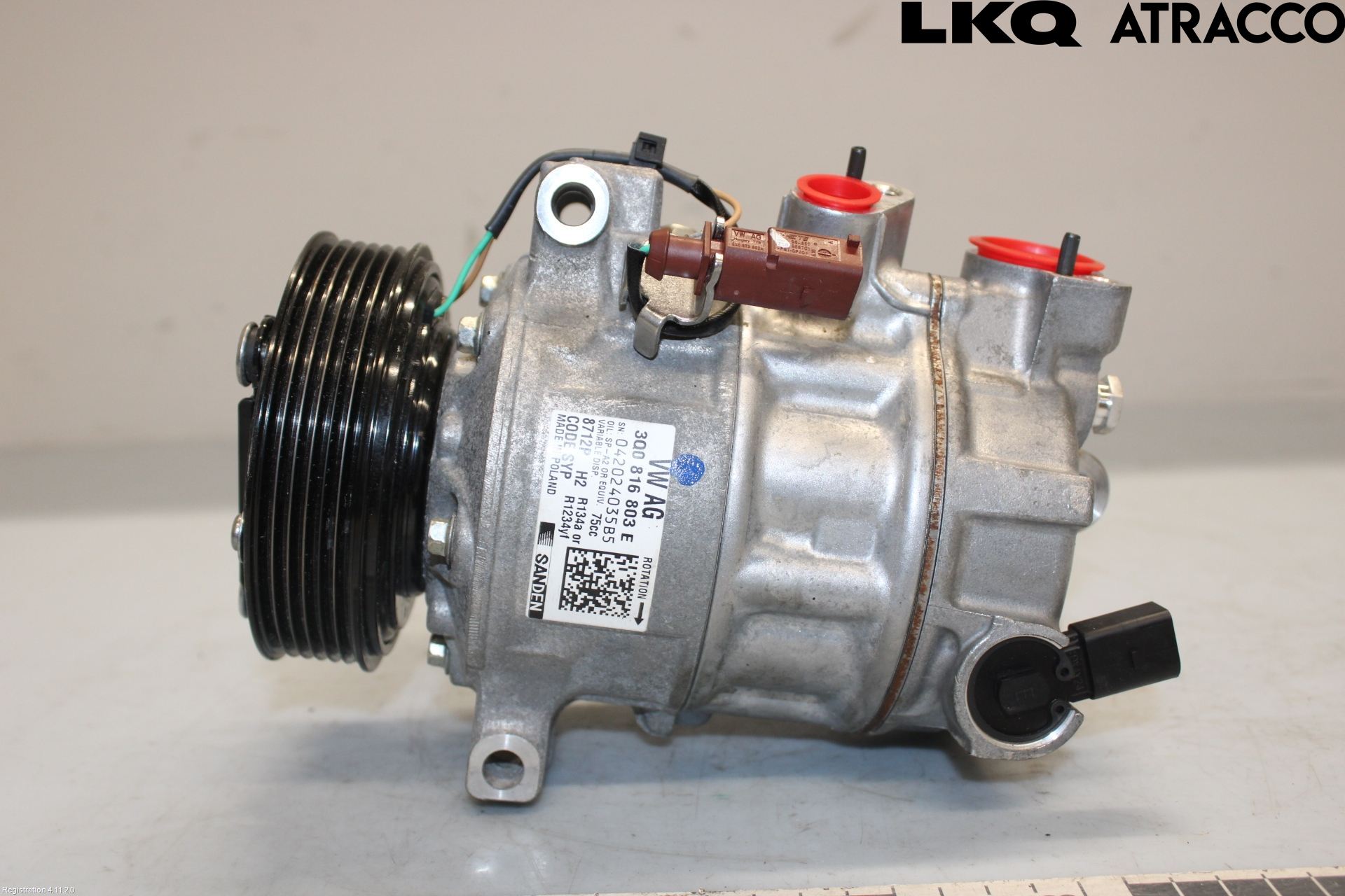 Volkswagen VW TOURAN 16- Varme Ac Kompressor
