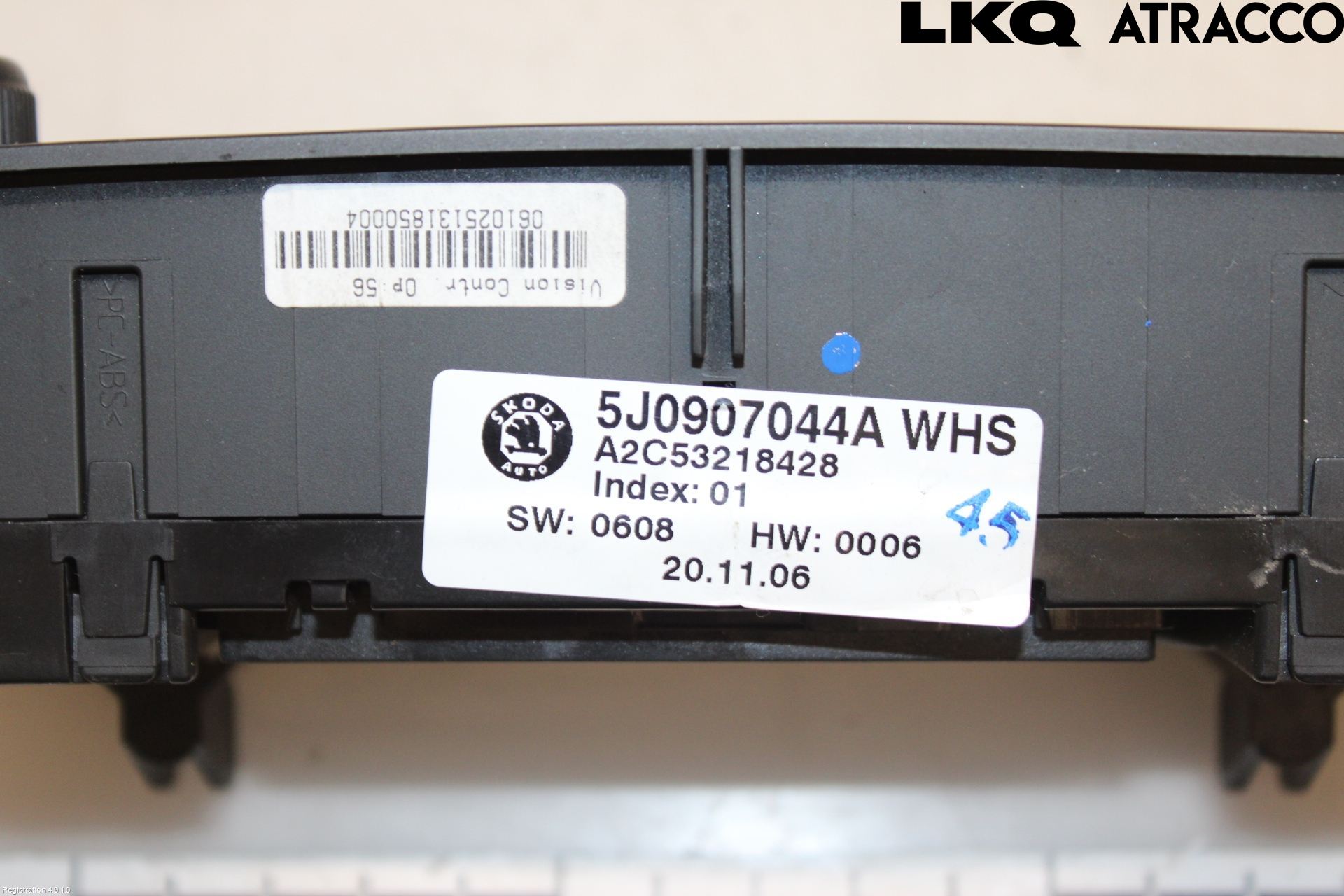Skoda ROOMSTER Varmeapparat Panel(Regulering)
