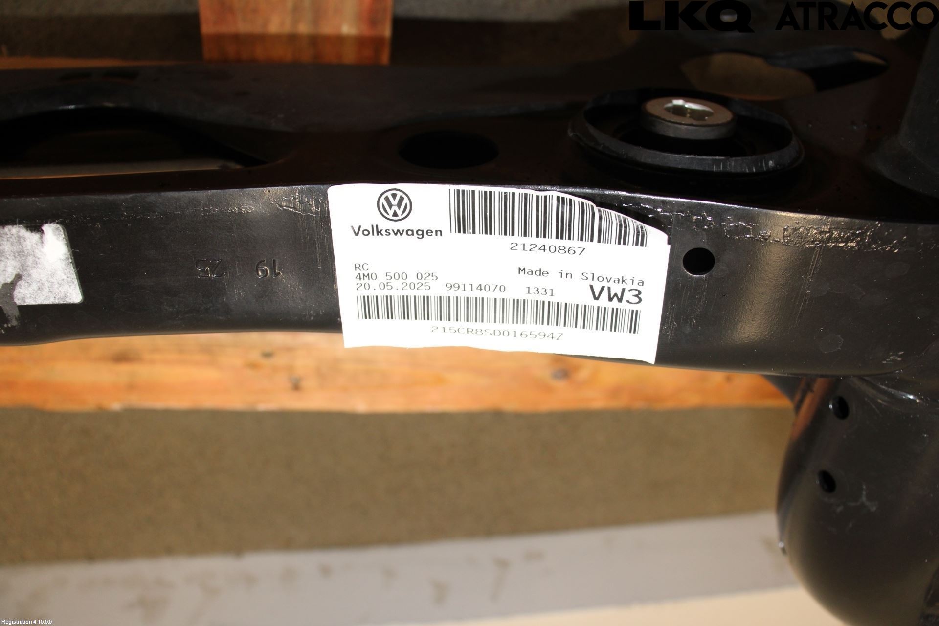 Volkswagen VW TOUAREG CR 18- Bakaksel Feste Travers-Ramme