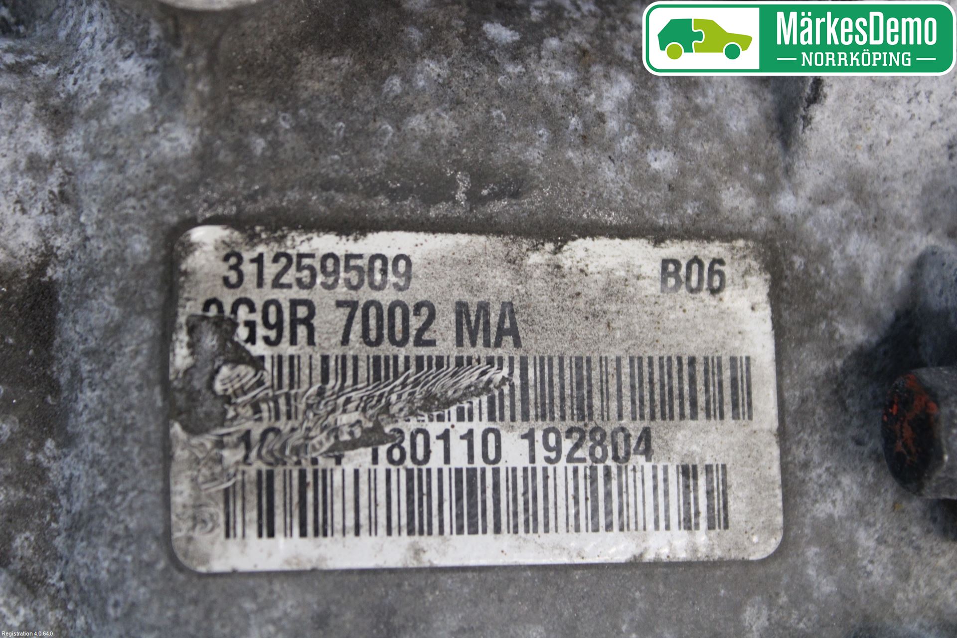 Volvo V70 08-13 Gearkasse 6 Trinn