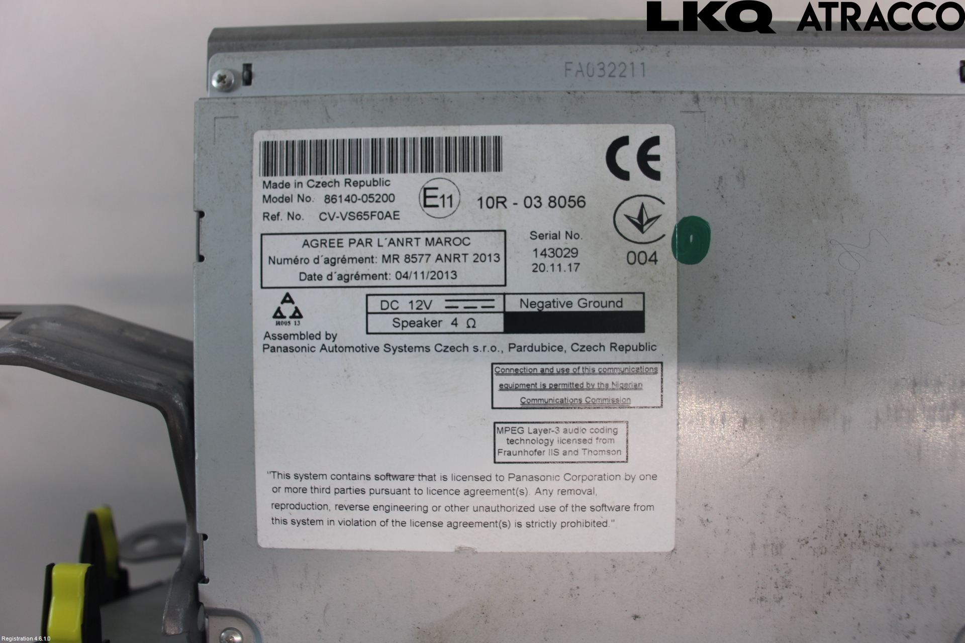 Toyota AVENSIS 16-18 Stereo Radio Med Cd