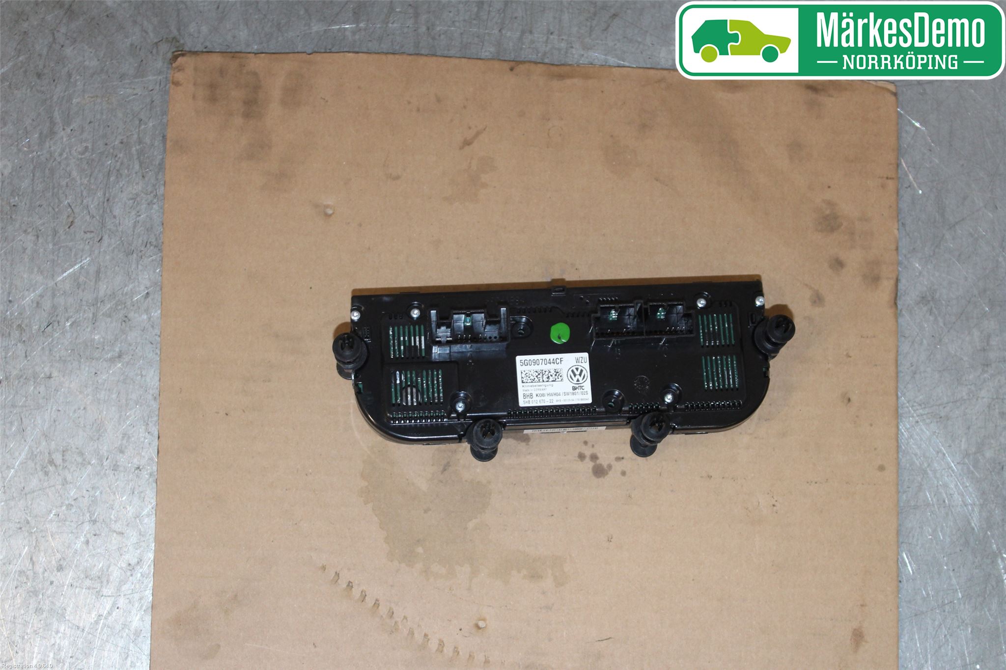 Volkswagen VW GOLF / E-GOLF VII 13-20 Varmeapparat Panel(Regulering)