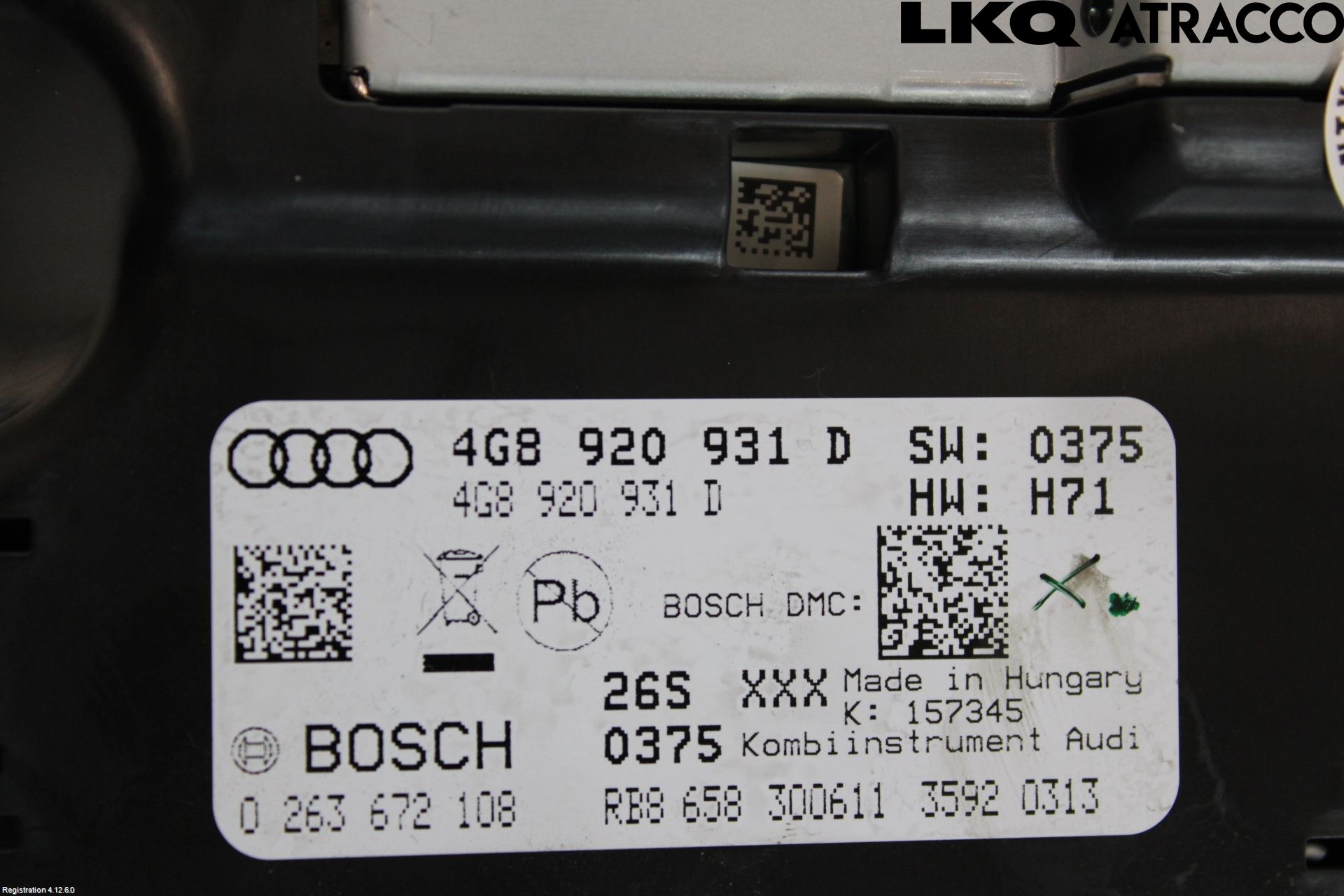 Audi A6/S6 4G 11-18 Instr Kombinert
