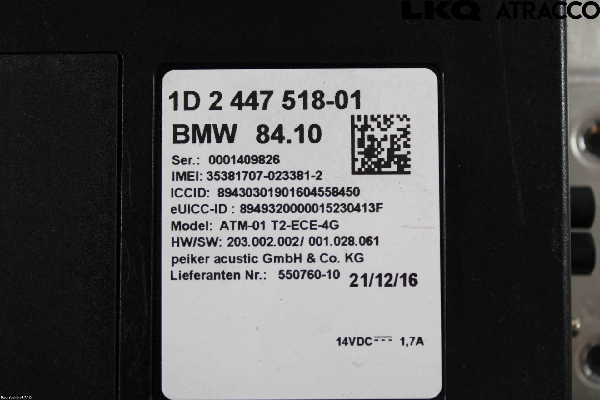 BMW X3 F25 10-17 Styreenhet Øvrig